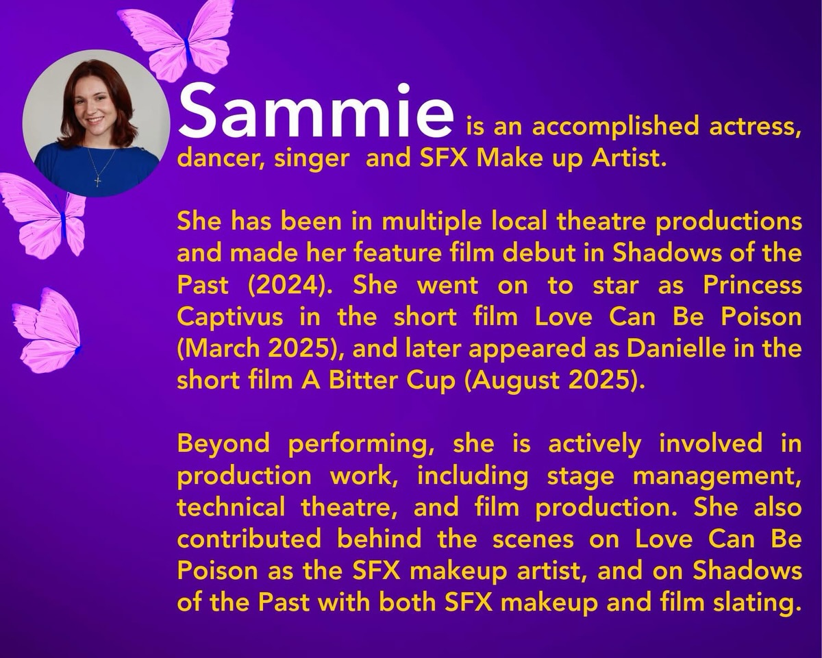 Sammie has this insane ability to completely transform, one minute she’s a stunning warrior princess, the next she’s the most terrifying nightmare you can imagine! 🦋🎬👻
But honestly, she’s not just talent, she’s one of the coolest, funniest people to be around...and let’s not forget her amazing SFX Makeup Skills.. We compiled a quick video that shows all her talent in less than 30 seconds! Watch it, you will be amazed!
Help her bring a new character to life in “Mariposas”, we guarantee she will bring it! and wow us all!
DONATION LINK: 🦋 in bio ☝️
Learn more about our mission to support amazing talent like Sammie’s
https://scrantonfilms.com/mariposas
If you’ve been thinking about contributing, even $5 makes a difference. And if not, sharing truly helps 🎬🤗
#scrantonfilms #localfilmcampaign #horrorfilm #localtalent