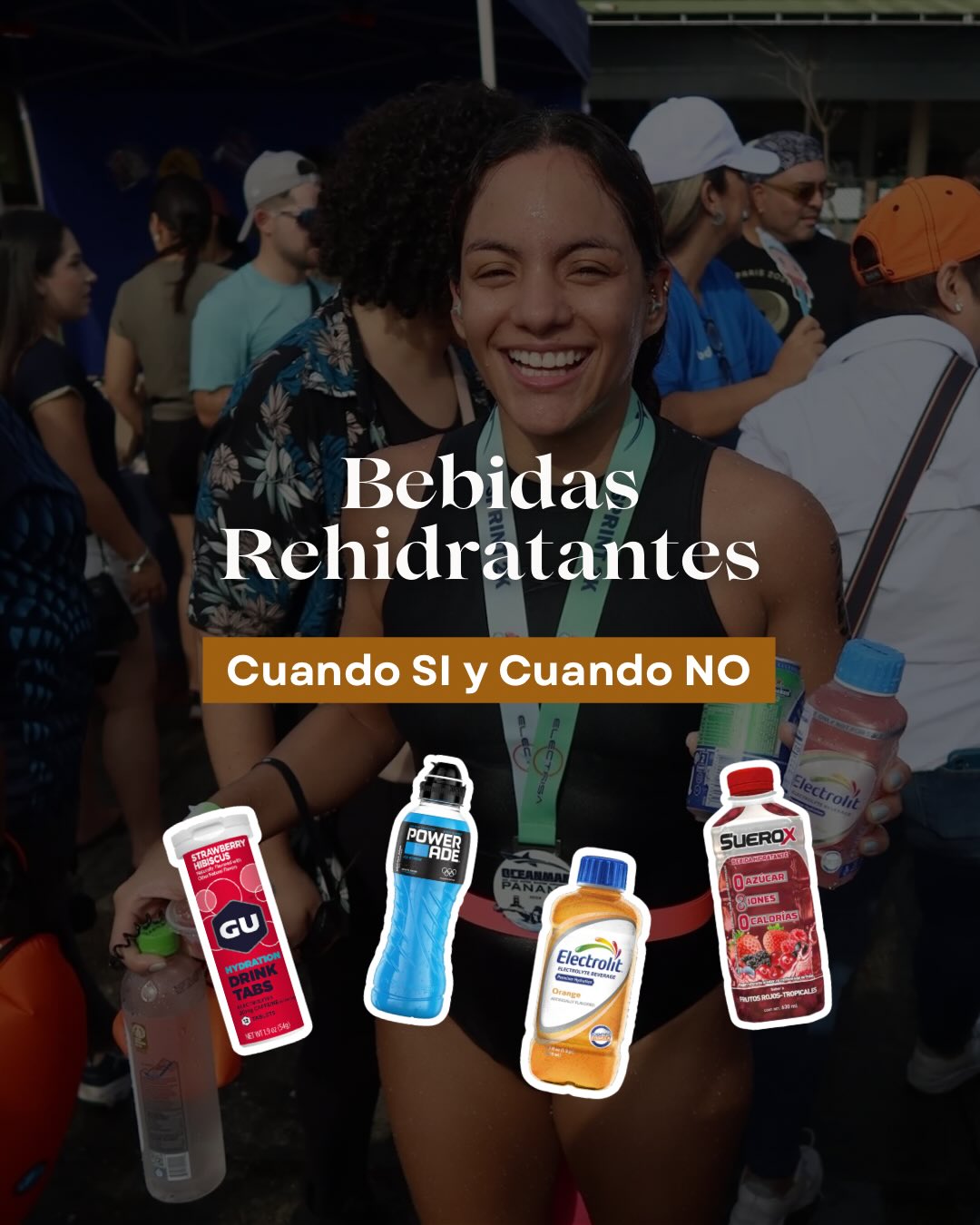 Elegir la bebida rehidratante correcta puede hacer una GRAN diferencia en tu rendimiento y recuperación.
La clave está en entender qué necesitas según tu tipo de entrenamiento:
✨ Electrolitos en tabletas
Ideales para mantener hidratación sin aportar calorías. Perfectos en entrenamientos cortos o cuando ya cubres energía con gels o comida.
✨ Bebidas deportivas
Aportan carbohidratos + sodio → energía rápida + reposición de electrolitos. Útiles en sesiones largas (+1h), competencias o cuando necesitas sostener el rendimiento.
✨ Bebidas tipo suero con azúcar
Más enfocadas en recuperación. Ayudan a reponer líquidos y algo de energía después de esfuerzos prolongados o días exigentes.
✨ Bebidas tipo suero sin azúcar
Hidratación sin aporte calórico. Buena opción si ya consumiste carbohidratos o no necesitas energía adicional.
Error común: usar bebidas con azúcar como única fuente de energía o tomarlas en entrenamientos cortos donde no hacen falta.. puedes ver la diferencia en contenido nutricional en cada una de ellas en el último slide.
@nutri.karolcustodio