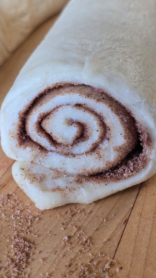 She's 12. No phone. No distractions.
Just her hands and the dough and the cinnamon sugar and the quiet.
This is what happens when you let kids slow down.
They don't need to be entertained.
They need a tactile experience like cooking.
Cooking teaches patience and calm.