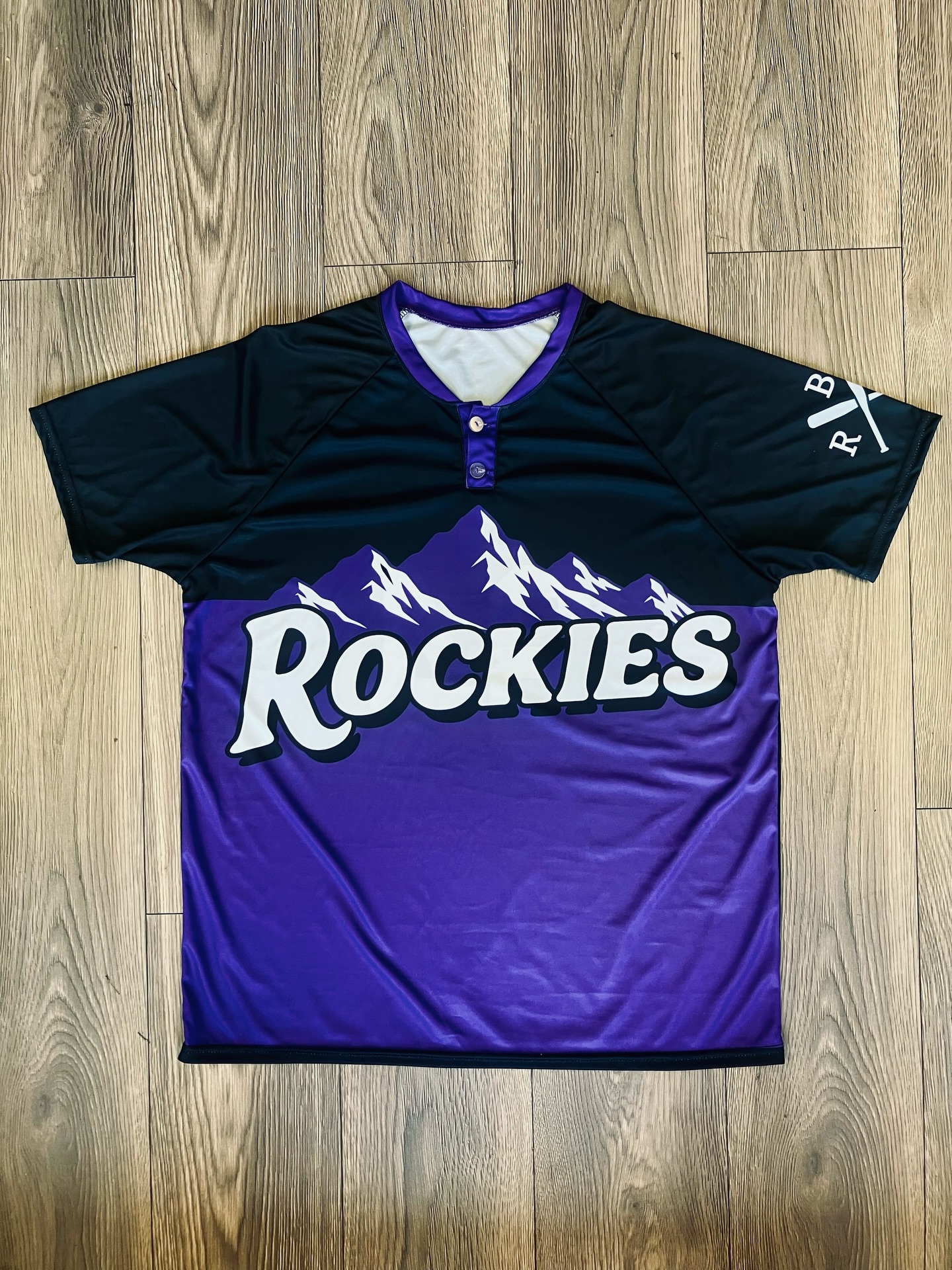 @riverabaseballassociation #rockies #sublimated #baseballjersey designed in-house for our friends the Rockies