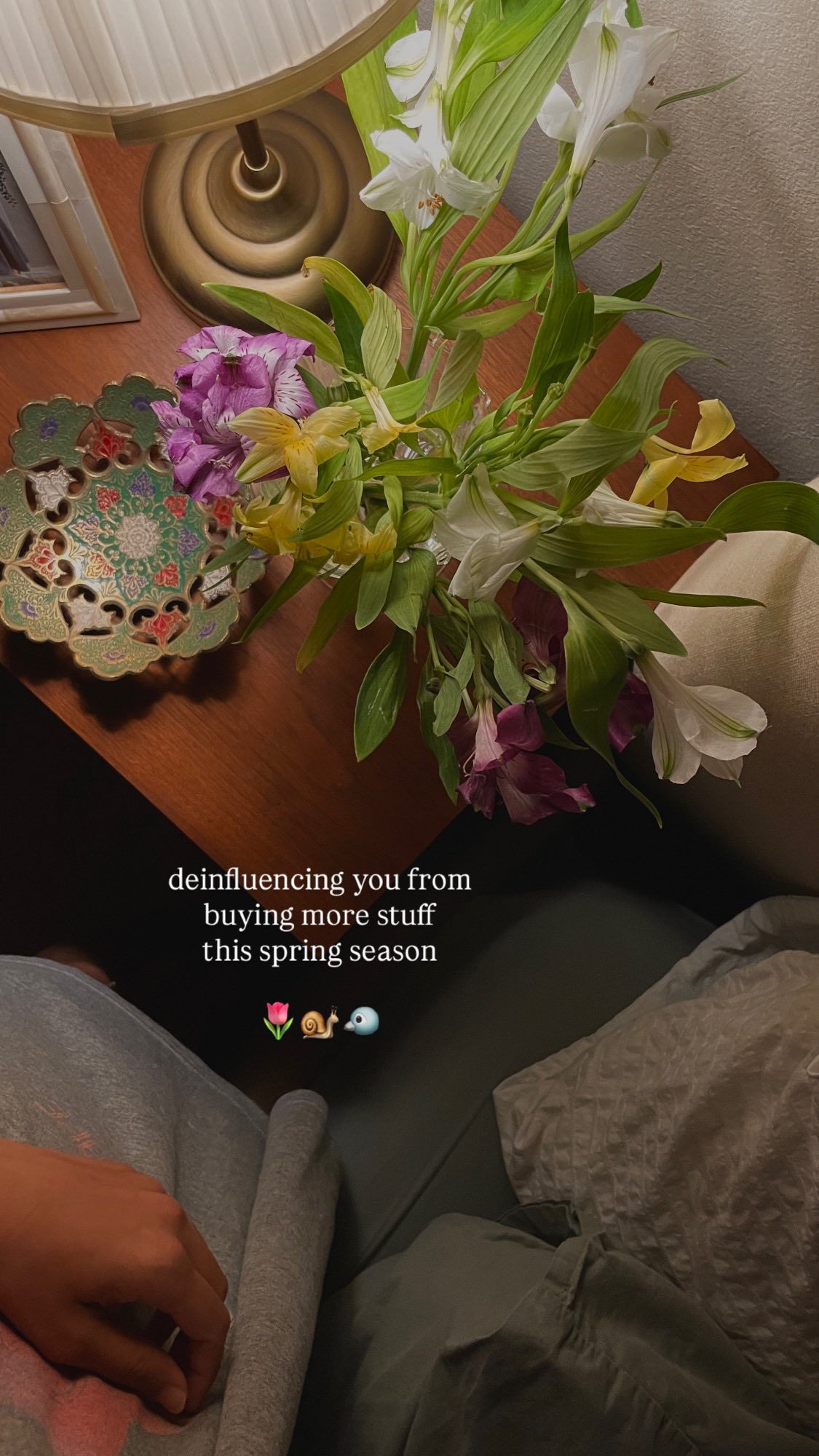 deinfluencing you from spring buys 🌷
Just finding things from your storage closet or swapping things around the home instantly makes a room feel more fresh.
You really don’t need to be buying more stuff for every season!
follow @collectedspaces_ for real life decorating and deinfluencing tips ~