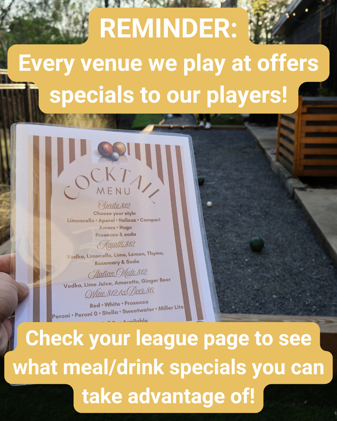 Be sure to take advantage of the amazing deals our partner venues have to offer!