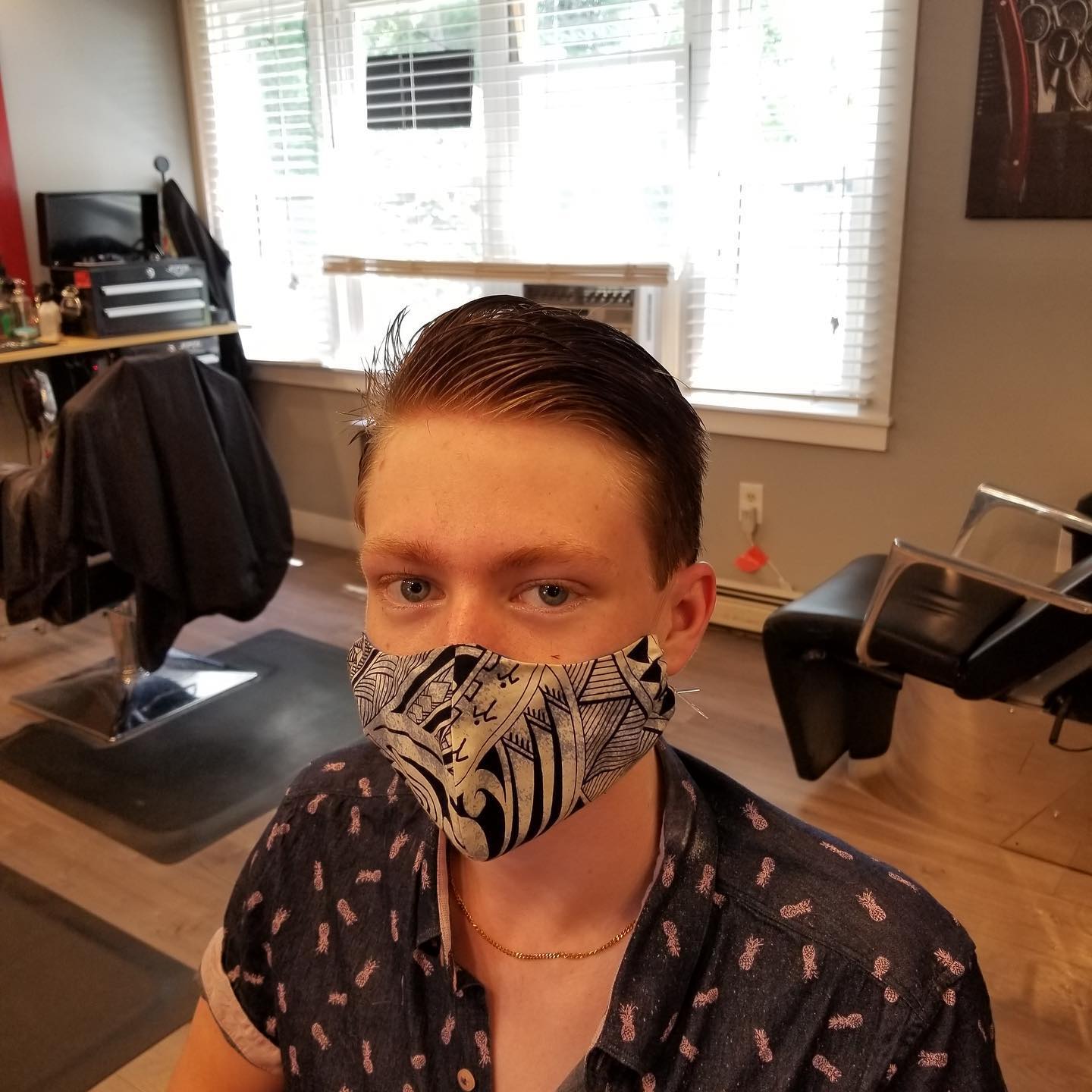 Wow a lot of hair on the floor after this haircut!! We are considering charging by the pound!🤣😂🤣😂