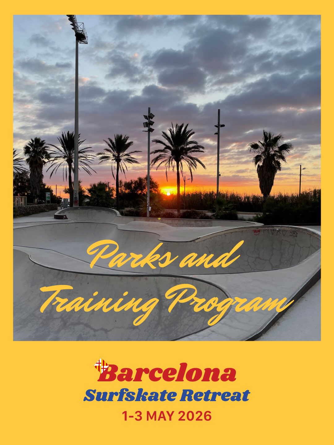 Barcelona 🇪🇸Surfskate 🏄♂️🛹retreat is on!!
May 1-3
- 3 experienced coaches: @pyojany @morasol @manuchis
- 5 skateparks and spots + urban discovery
- Different modalities: Full weekend and Masterclass mode!
Any question? Drop us a message!
