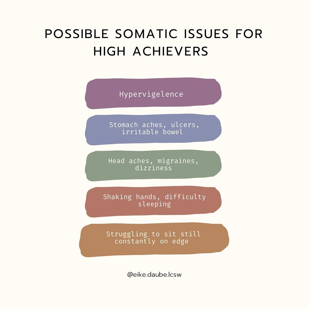High achievers may face somatic experiences such as increased muscle tension, headaches, digestive issues, and sleep disturbances due to the pressures of perfectionism and chronic stress. These physical manifestations can be part of the toll on their overall well-being.
Often times, the pressures of high achievers will be overlooked by the individual. They will minimize the intensity of their behavioral patterns to forge on.
The reality is the constant pressure and continuation of extremes will impact the body. If it isn’t recognized emotionally the toll that has been placed on yourself look to your physical experience.
This is also true for individuals with complex trauma backgrounds. Autoimmune disease has a higher likelihood of manifestation in individuals with both a genetic predisposition and long standing chronic stress/ trauma.
Your mind and body are connected.
#mentalhealth #mentalhealthmatters #mentalhealthawareness #mindbodyconnectionwellness #somatichealing #somaticpractice #trauma #therapyforathletes #therapyworks