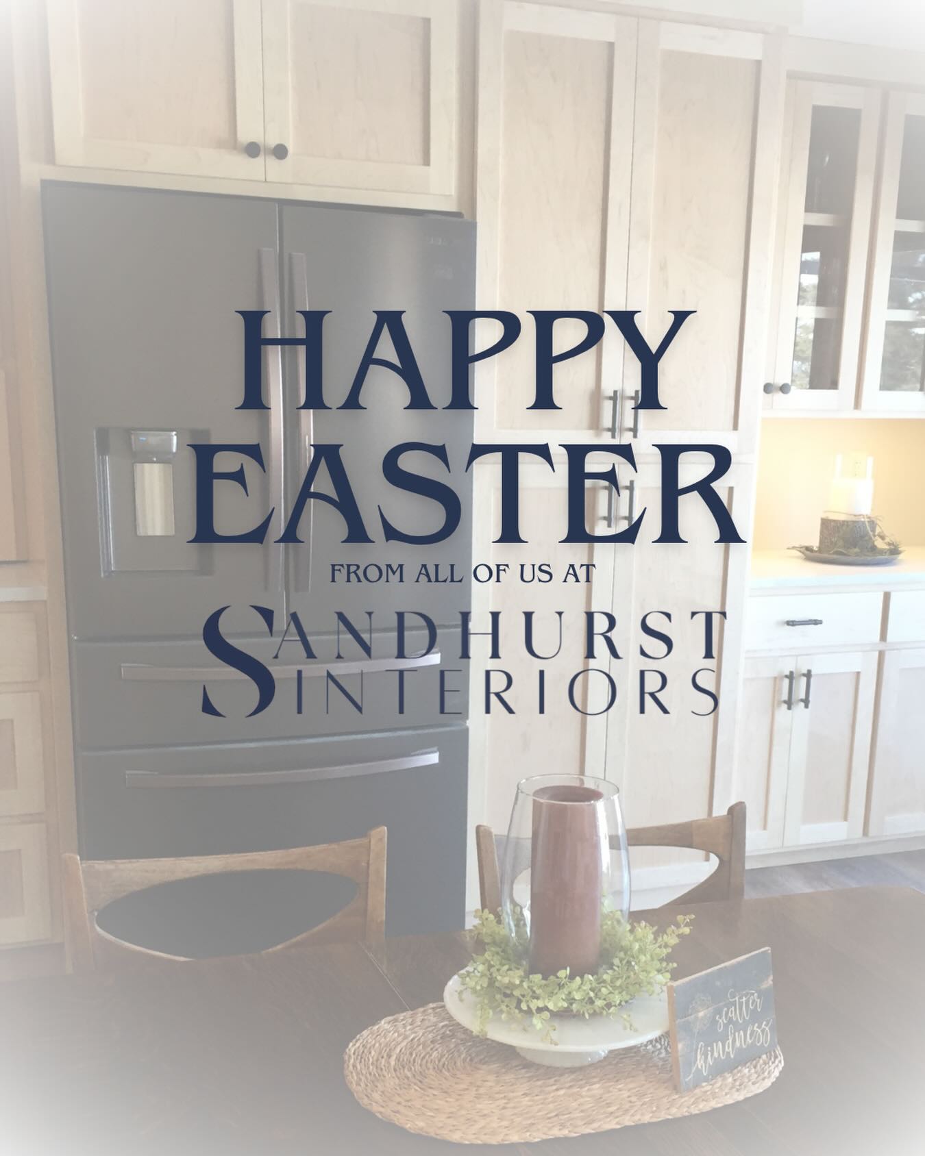 Fresh blooms, brighter spaces, and a season of renewal! Wishing you a beautiful Easter from Sandhurst Interiors.