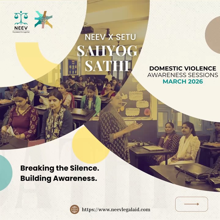 In March 2026, as part of International Women’s Day initiatives, Neev Foundation partnered once again with Setu to conduct domestic violence awareness sessions across their Noida centers.
From understanding what domestic violence really looks like to knowing where to seek help, these sessions focused on making the law accessible, practical, and usable.
Because legal awareness should not be a privilege — it should be a right.
#NeevFoundation #LegalAwareness #DomesticViolence #WomensRights #AccessToJustice SetuFoundation