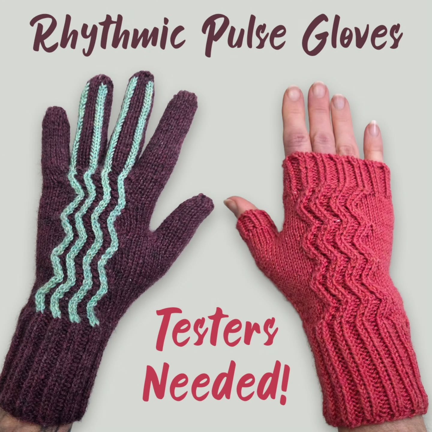 On April 12th we will start testing the gloves 🥳
It took me about two nights to make the fingerless version, and perhaps four to make the ones with the full-fingers version with the contrasting color.
I'll need one glove until April 30th for the testing.
The yarn I used is Fruity Knitting Sport, which is gorgeous for gloves. It is next-to-skin soft, deep unique colors, and perfect for texture. It's available for purchase (artisanfibers.com) and highly recommended.
For the test, you can try this yarn (you only need 2 balls of 50 grams), or any other sport-weight yarn you have in your stash.
All the details and registration- in the bio, or on my website (knitofthedragon.com)
.
.
.
#testknitting #testerswanted #testknitterswanted #knitofthedragon #fruityknittingyarn