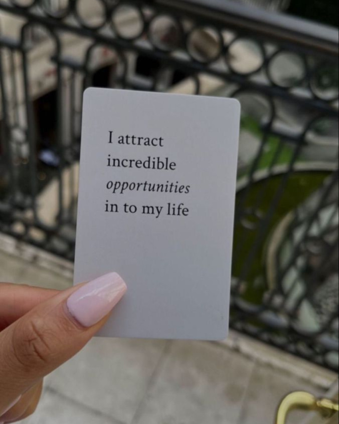 Manifestation isn’t about vague wishing. It’s about specificity.
Can you picture it clearly? Not just the outcome but how it feels in your body. The room you’re in. The way you’re standing. The version of you who already has it.
Clarity changes behaviour. When you know what you’re moving toward, your decisions start aligning naturally.
See it. Feel it. Then act like the woman who believes it’s possible.