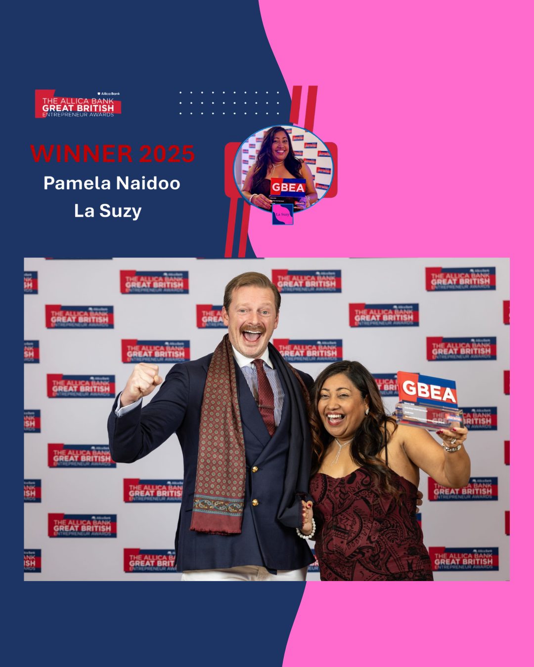 In 2025, we were honoured to take home a win at the Entrepreneur Awards - a milestone that celebrates not just our work, but the impact of the La Suzy community.
⭐️ ⭐️ ⭐️
#LaSuzy #PeriodProud #SustainablePeriods #BetterPeriods #MenstrualHealth #PeriodTalk #SustainablePeriods #PeriodCare #ReusablePeriodMat #EcoFriendlyLiving #PeriodRevolution #PeriodPositivity #SelfCare #WomenEmpowerment #HealthAndWellness #FeminineCare #MenstrualHealth #PeriodTalk #EndPeriodPoverty #PeriodProblems #PeriodSupport #ThatTimeOfTheMonth #CycleSyncing #PeriodStruggles #PMSRelief #FlowWithConfidence