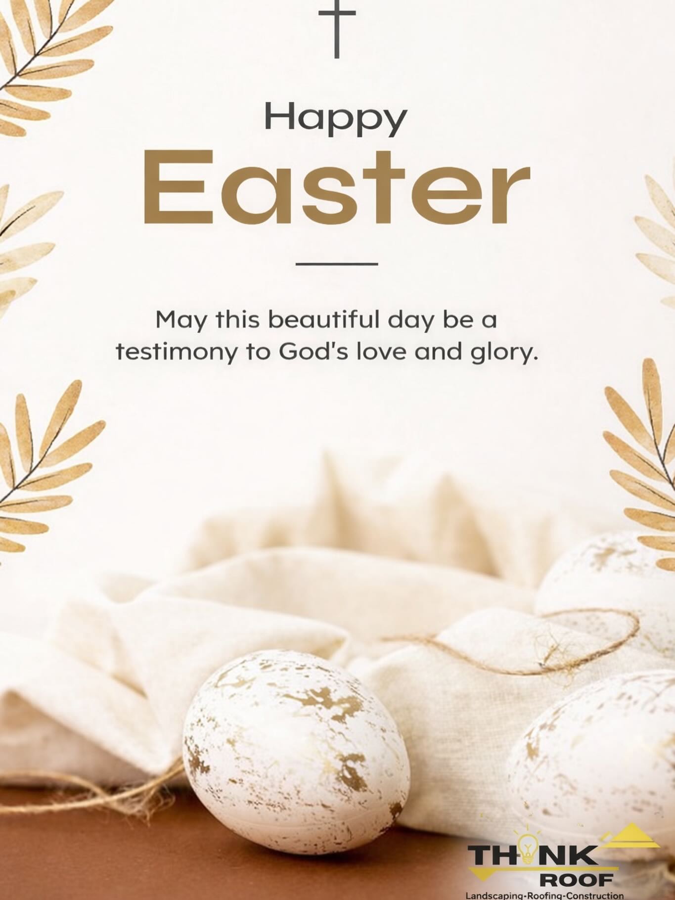 Happy Easter from Think Roof 🐣✝️
Wishing you and your family a day filled with peace, blessings, and time with the people who matter most.
We’re grateful for the continued support from our El Paso community and look forward to helping you bring your next project to life—whether it’s roofing, landscaping, or a full outdoor transformation.
📞 915-603-6374
Licensed • Insured • Local
#HappyEaster #ElPasoTX #ThinkRoof #OutdoorLiving #Landscaping Roofing Construction ElPasoHomes