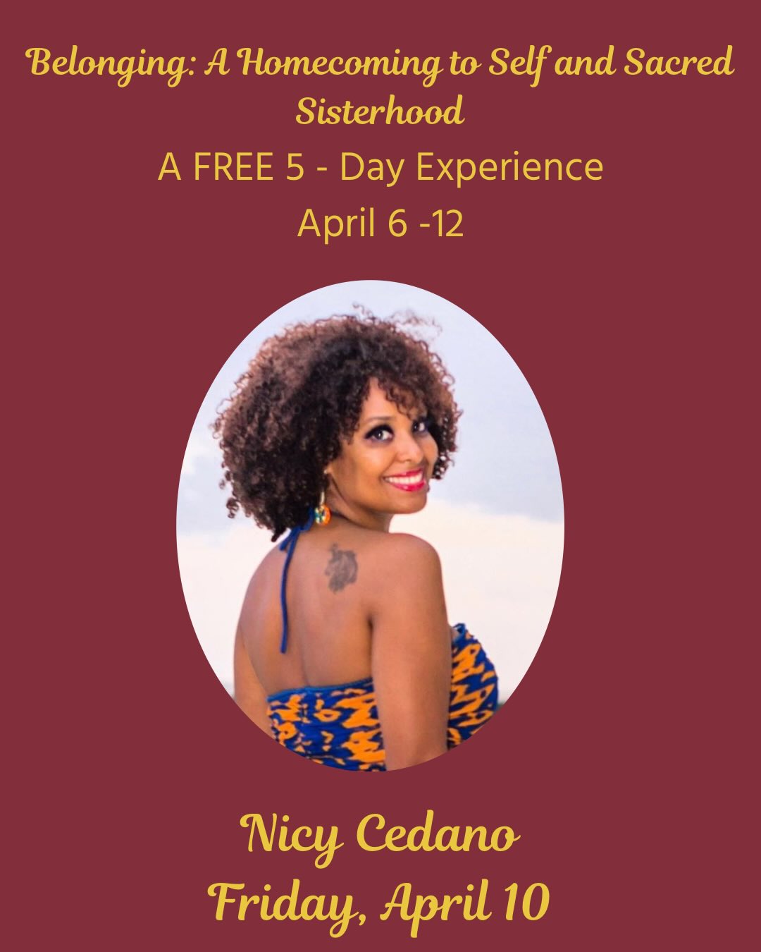 My beautiful Day 5 Speakers!
Nicy is an intuitive family coach and conscious parenting guide, helping families reconnect with their truth, emotional safety, and self trusts. She supports parents in releasing conditioning and creating new patterns , rooted in love and sovereignty. 
Stephany is a certified life and success coach, clinical hypnotherapist, and somatic practitioner who helps women move out of survival mode, and into lives, rooted in safety, self trust, and joy.
Both of these incredible women will share beautiful wisdom and experiences to round out our five day experience.
You definitely do not want to miss any of of this
DM me for the link to join