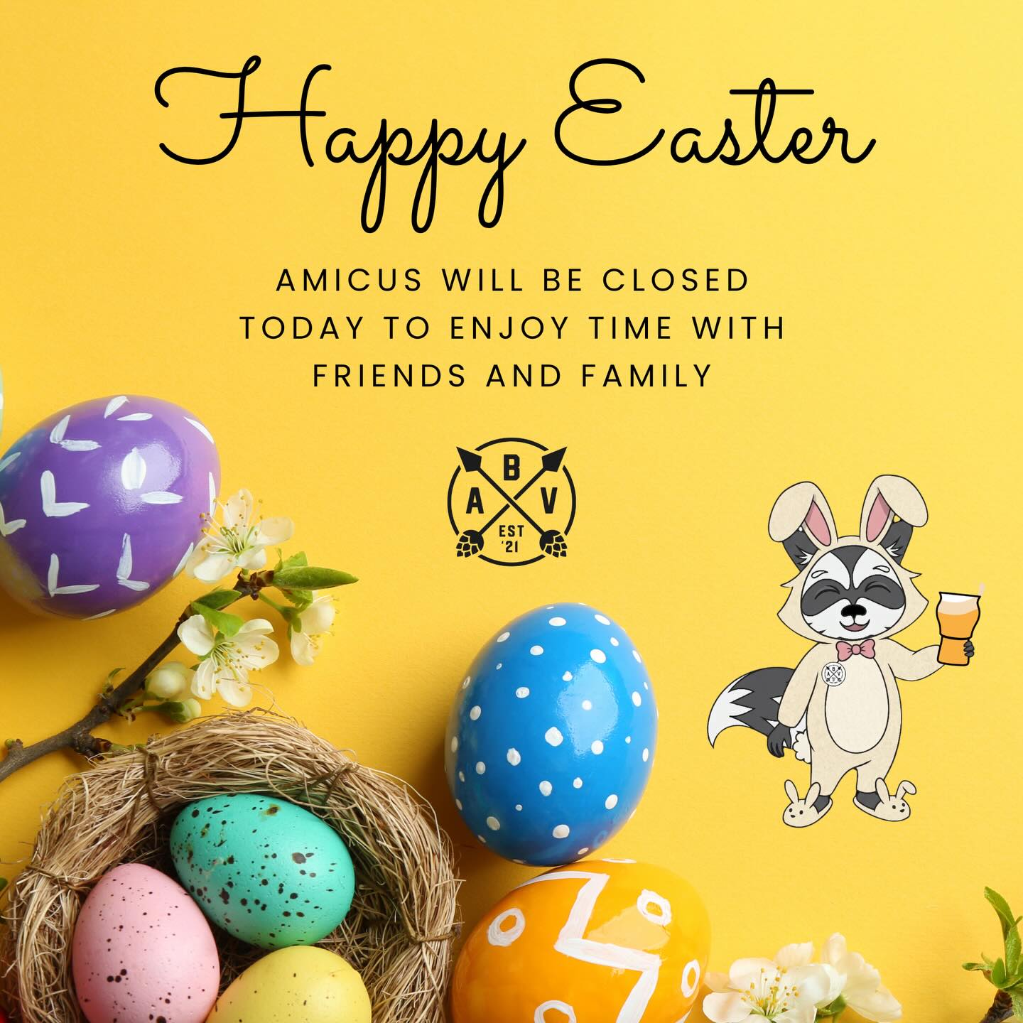Happy Easter everyone! 🐣🐇🥚 Our taproom and @harrysproperburger in Tallahassee will be closed today in order to celebrate time with friends and family. Thank you for understanding! 🙏🍻