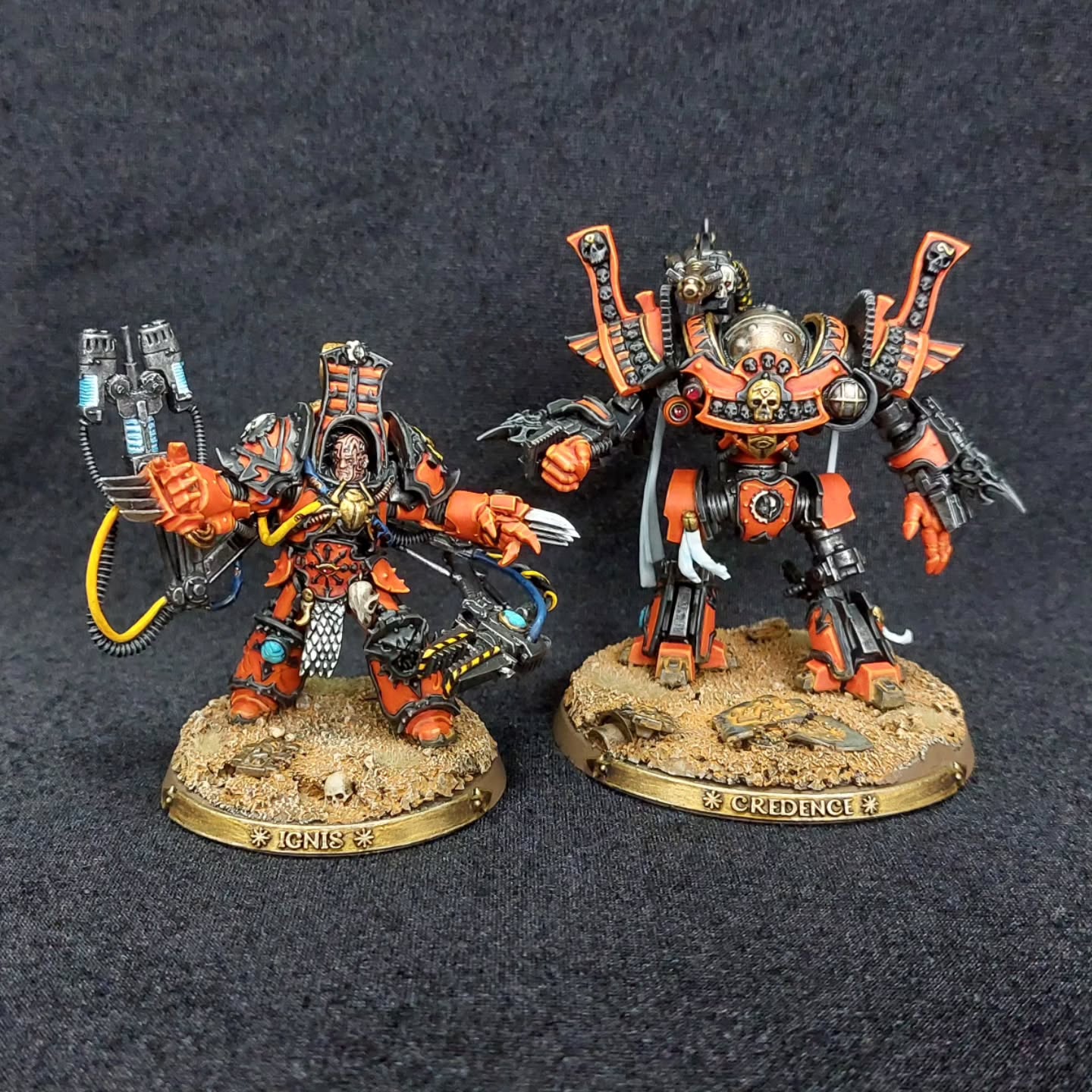 Please to share that I've finished my version of the Thousand Son's Master of Ruin. Ignis and his robot bodyguard, Credence.
A full hobby write up can be found on the homepage of my website.
#thousandsons #40k #Warhammer40k