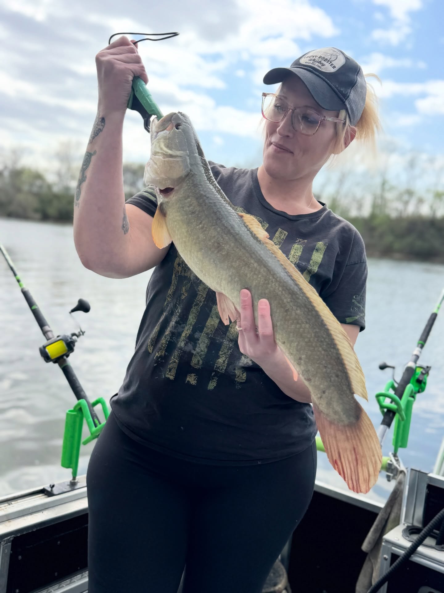 6 lb bowfin! First one of the year was a giant!