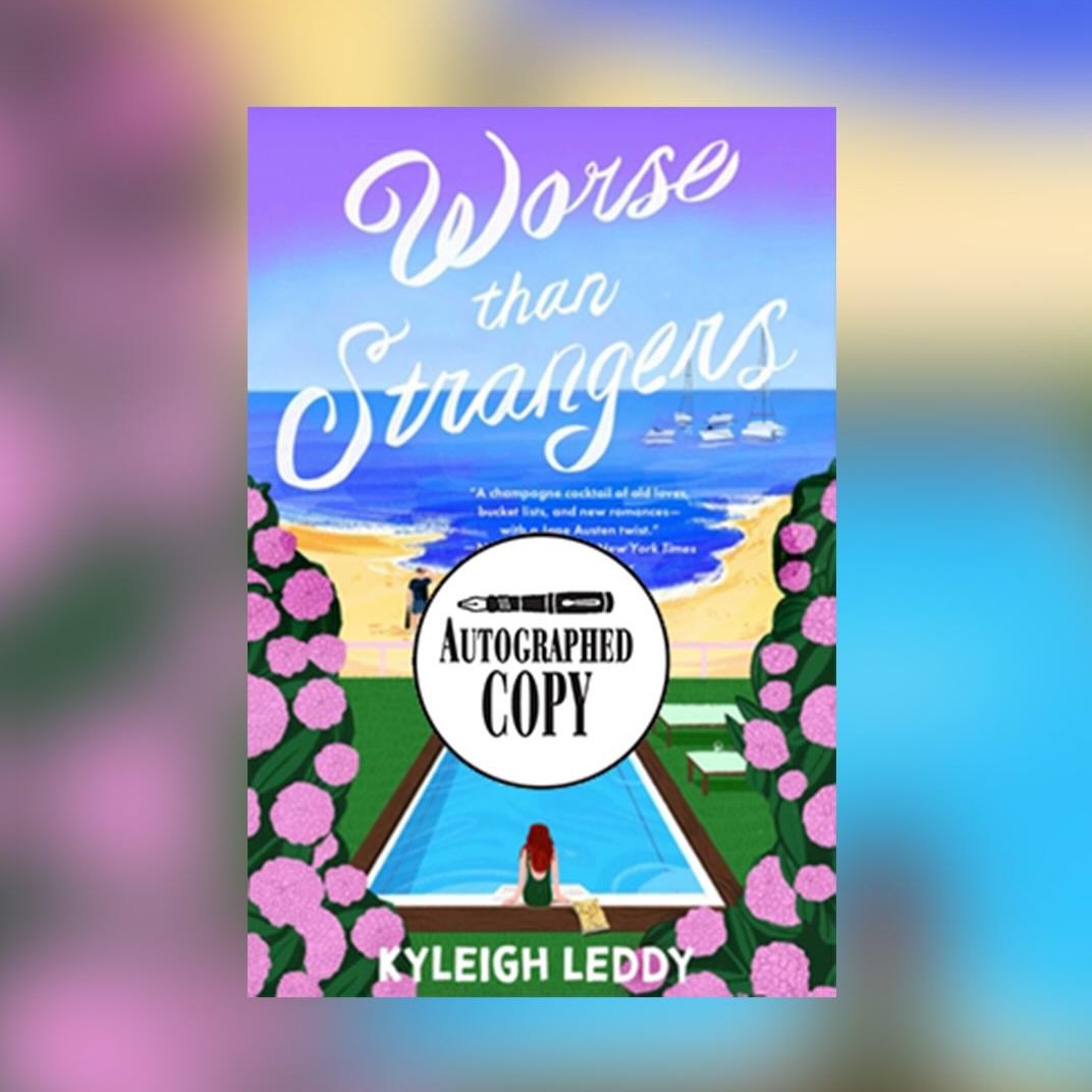 Pre-order a Hardcover Autographed Copy of @kyleighleddy’s “Worse Than Strangers” - her debut novel which is set on Nantucket. The book will be published and ship around June 23, 2026. Click link in bio “Autographed Copies” or visit nantucketbookpartners.com and shop “Autographed Books” on the main menu.
If you would like the book personalized, please write the first name in the comment section at checkout.
Each book will come autographed by Kyleigh along with a special exclusive Nantucket “extra” you can’t get anywhere else (to be decided soon). Limited Quantity so pre-order today!
A debut novel for fans of Jane Austen, Elin Hilderbrand, and Gilmore Girls, Worse Than Strangers is a beachy retelling of Austen’s Persuasion set against the backdrop of a cottage on Nantucket about finding romance, second chances, and a new path in life.
Rose and Lily are best friends first, mother-daughter second, which is good because right now, Lily could really use a friend. Recently fired from her NYC magazine job and heartbroken, Lily has fled to the family cottage in Siasconset. She is shocked when she stumbles across her first love at the grocery store holding hands with his new fiancé—a fiancé he never mentioned on their many, many late-night phone calls.
Rose has secrets, too. A therapist about to start her own private practice, Rose’s world is rocked by the handsome renter staying in their guest cottage, Thomas Wentworth: the one person she thought she would never see again and the man who has always (unfortunately) held her heart.
A modern retelling of Jane Austen’s Persuasion set against a backdrop of blue and purple hydrangeas, swollen brick sidewalks, tall sea grass, and uniform, shingled houses, Lily and Rose Gardner’s summer journey of second chances, healing, and hope begs the question: Can you repeat the past, and is it ever too late to try again?