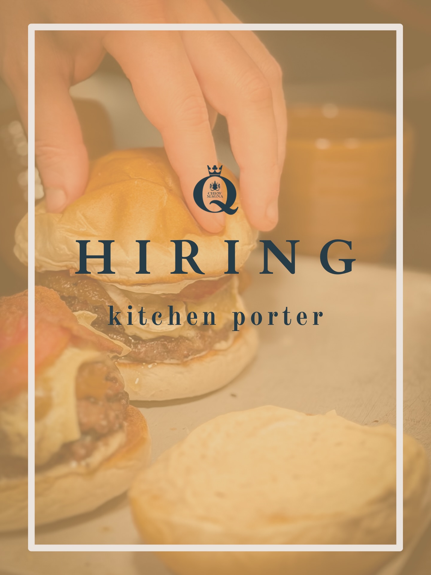 We’re hiring a Kitchen Porter for Friday nights 🍽️ **16+ only and not in secondary school** Message us for rates and shift times.