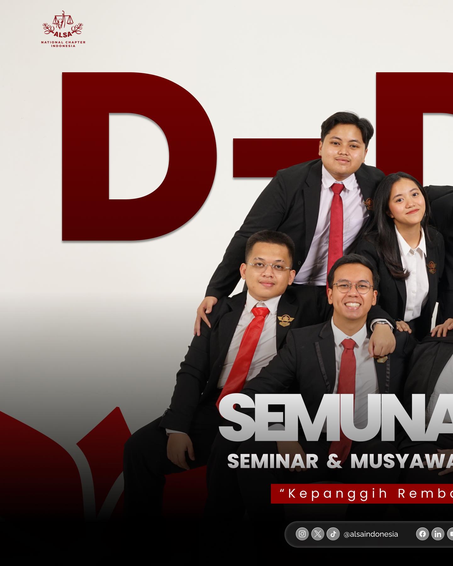 Warm Greetings, ALSAians!
Today is the day. Seminar dan Musyawarah Nasional XXXIII officially begins, taking place from March 26 to 29, 2026 and proudly hosted by ALSA Local Chapter Universitas Jenderal Soedirman.
Carrying the theme “Kepanggih Rembag, Sedulur Tebih,” this event reflects the spirit of bringing ALSAians together, strengthening connections, and fostering meaningful discussions despite distances.
May this moment become a space for collaboration, thoughtful exchange, and the strengthening of bonds across all ALSA Local Chapters.
Welcome to Semunas XXXIII.
ALSA, Always be One.