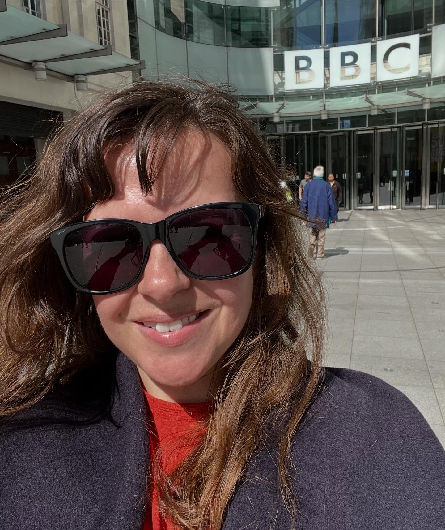 At the BBC today to record a little something that will be coming soon! At least this time I didn’t get lost and accidentally into the back of the news studio.