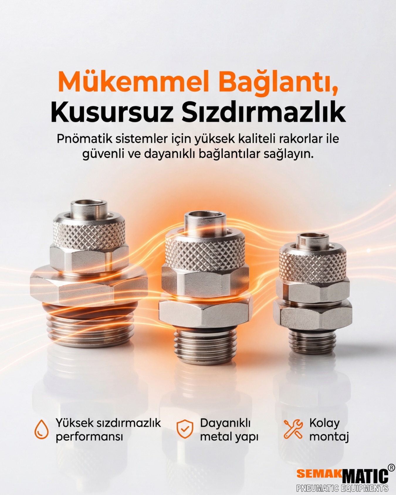 Mükemmel bağlantı, kusursuz sızdırmazlık. 🔩✨
Pnömatik sistemlerde güvenilirlik detaylarda gizlidir.
Yüksek kaliteli rakorlarımız ile maksimum sızdırmazlık, dayanıklılık ve kolay montaj bir arada.
✔️ Yüksek sızdırmazlık performansı
✔️ Dayanıklı metal yapı
✔️ Pratik ve hızlı montaj
Sisteminizde risk değil, güven olsun.
Semakmatic ile bağlantılarınız her zaman sağlam.
#pnömatik #rakor #pnömatikrakor #sızdırmazlık #endustri