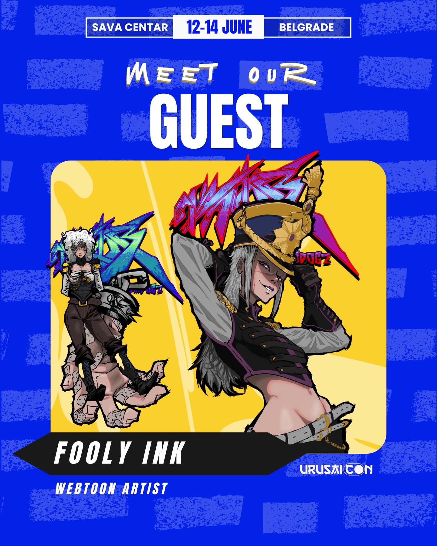 Urusai Con 2026 welcomes @fooly.inkk
Come visit his booth this June at @urusai.con
🎫 Tickets available now @tickets.rs