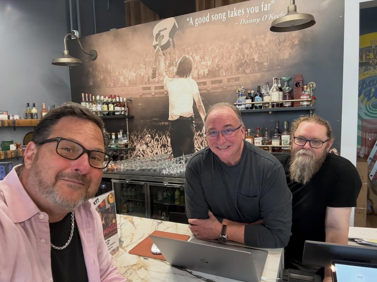 @tonewoodandcourage Bar! Brian and Ryan! Come see us this Thursday April 9th 6-8:30 for a great show with myself and @laurinhuntermusica