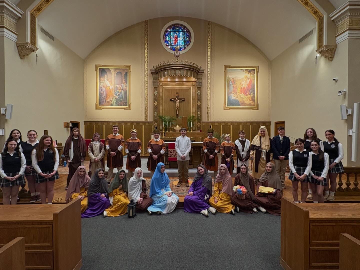 Our 7th grade students have been working incredibly hard in preparation for their moving performance of the Living Stations. We invite you to join us tomorrow evening, March 31, at St. Paul’s Church at 7:00 PM for this meaningful Lenten experience.