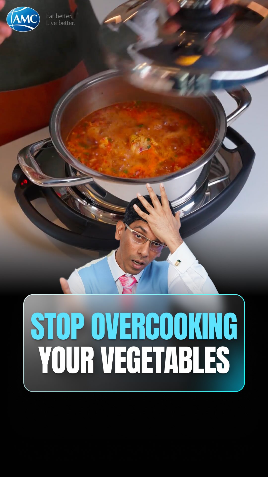 Stop overcooking your vegetables and losing their goodness.
Cook smarter with less water, less gas, and more nutrition.
AMC cookware helps lock in flavour, texture, and essential nutrients.
Small change in cooking, big upgrade to your health.
Comment "AMC" if you wish to try it yourself.