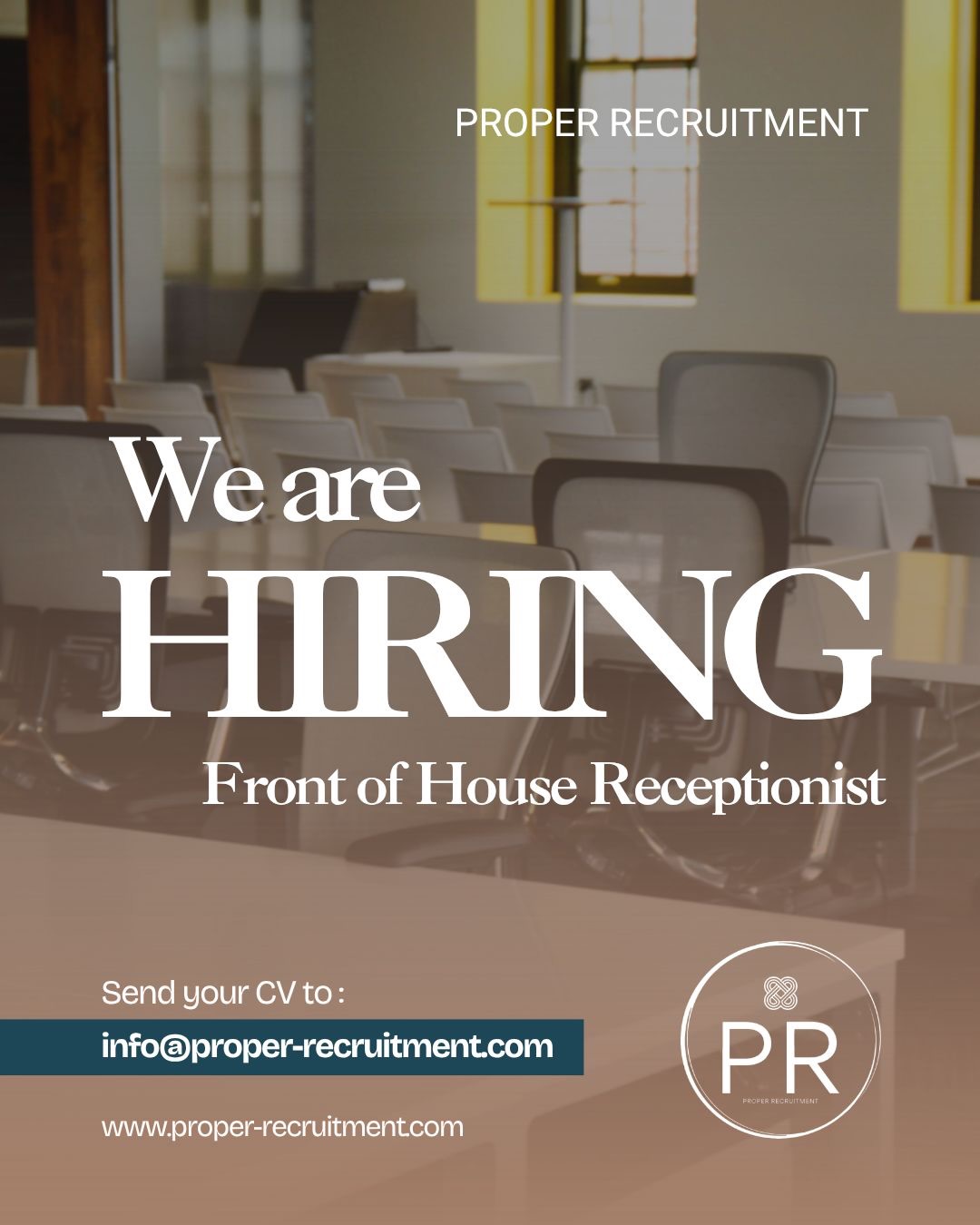 🚨NEW OPPORTUNITY‼️
First impressions matter… and you might be the one making them 👀
Proper Recruitment are working with a well-regarded legal firm in London who are looking for a polished and professional Front of House Receptionist to be the face of their office 🤩
Industry: Office Support - Legal ⚖️
Role: Front of House Receptionist 👩💼
Location: London 📍
Salary: £26k – £29k 🤑
Qualifications: Minimum 2:1 or First Class Honours 🎓
Experience: Minimum 1 year Reception experience 🏢
Tenure: Full-Time | Monday – Friday | Office Based 🗓️
If you’re personable, organised and thrive in a client-facing role, this could be your Proper next move 💫
📩 Drop us a message to find out more!
🌐 www.proper-recruitment.com
📧 info@proper-recruitment.com
☎️ 0208 057 4047
#Receptionist #FrontOfHouse #LondonJobs #OfficeSupport #ProperRecruitment