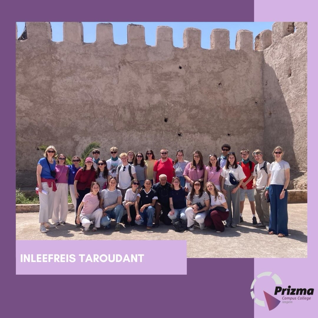 Momenteel zijn 25 leerlingen uit het zesde jaar samen met 3 enthousiaste collega’s op inleefreis in Taroudant, Marokko.
We kunnen intussen al even meegenieten van hun avonturen, warme ontmoetingen en onvergetelijke ervaringen.
We wensen onze groep een fantastische tijd daar!