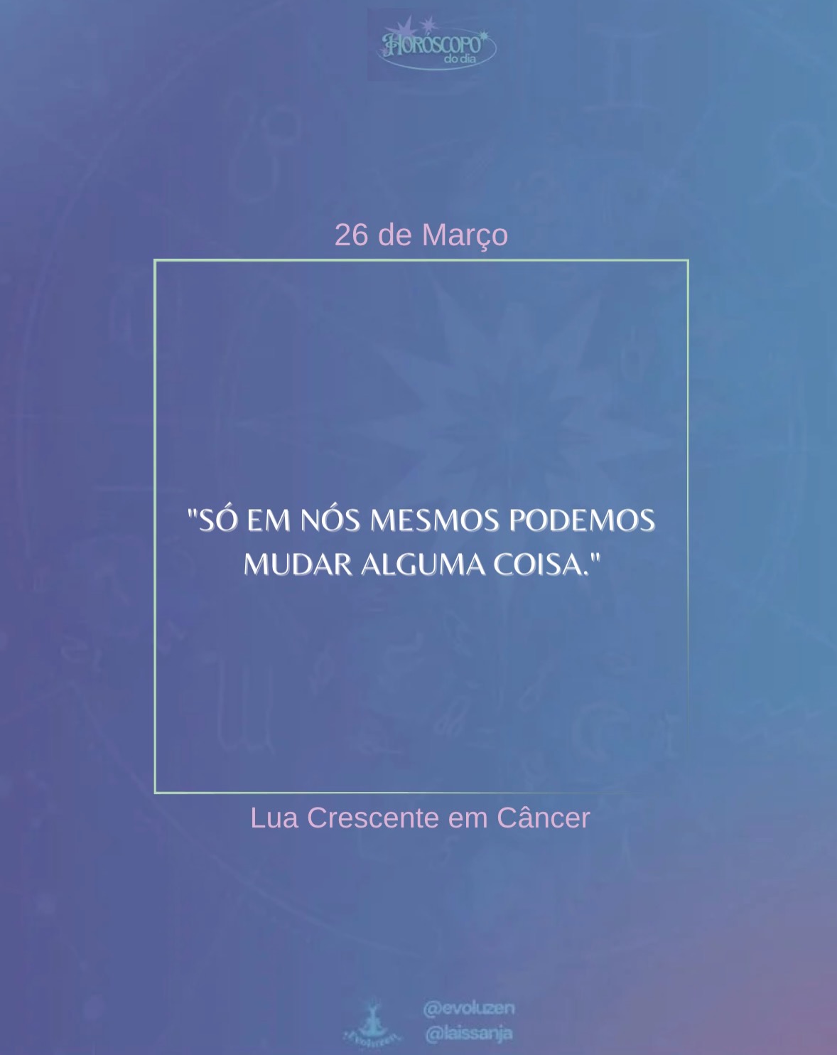 26 de março 🌟✨