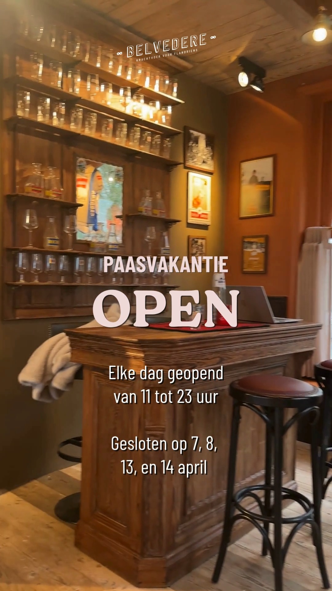 Tijdens de paasvakantie zijn we extra open.
Ontdek de Kemmelberg & geniet van smaak en ambiance in The Famous Belvedere!