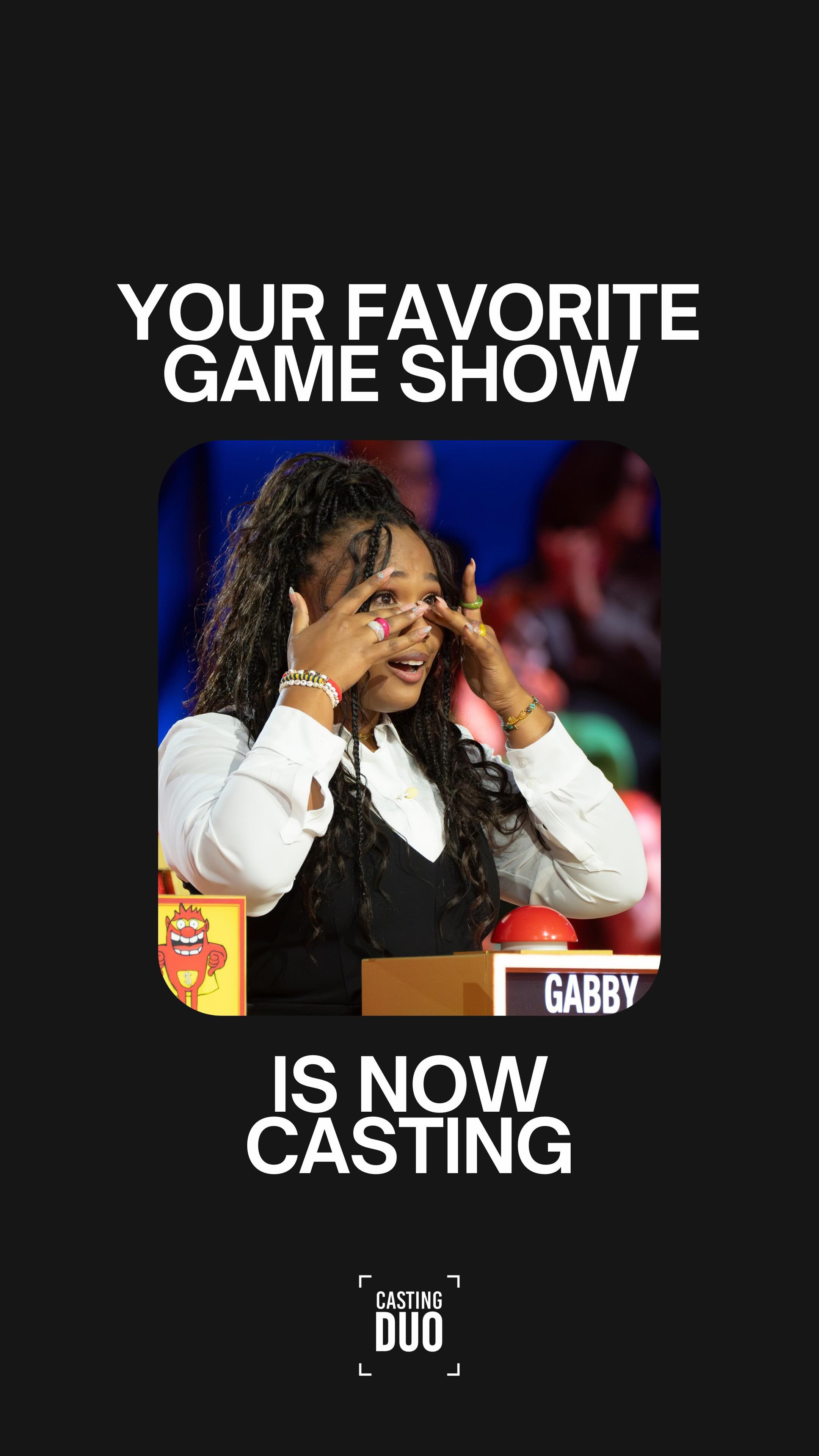 Why not you? CastingPressYourLuck.com
#pressyourluck #gameshow #castingcall