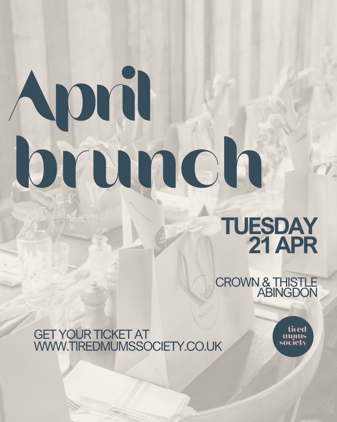 Sold out! DM us for the waiting list 🥰
🫶🏼 April brunch is live! 🫶🏼
Let’s finish the Easter holidays with something else in the diary to look forward to - can’t wait to see you!