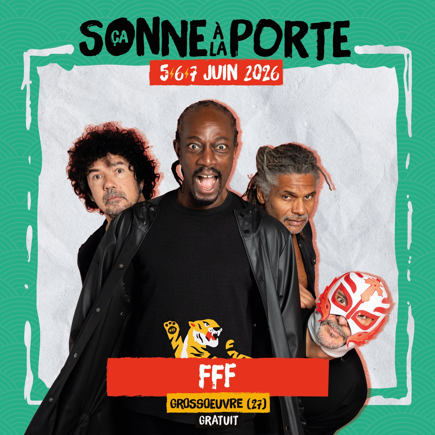 ⚡️💚 FOCUS on FFF 💚⚡️
En 2023, @fffmusique signait un retour majeur avec I SCREAM, leur premier album studio en vingt‑trois ans, accueilli avec enthousiasme par le public et la critique, avant une tournée française triomphale. Le 31 octobre 2025, le groupe remet les pendules du groove à l’heure avec U SCREAM, suite directe d’I SCREAM, toujours conçue avec le producteur Dimitri Tikovoi (The Libertines, Placebo). Plus brûlant, plus dense et résolument plus sauvage, U SCREAM est une invitation à la transe, à la sueur et à la reconquête, oscillant entre P‑Funk psychédélique, M‑Funk lourd et tranchant, et hymnes déjà cultes. Véritable réussite, l’album confirme le retour en FFForce d’un des meilleurs groupes live de l’hexagone, prêt à reprendre ce qui lui revient : la scène, les corps et les âmes. En 2026, F.F.F. repartira sur les routes pour une nouvelle tournée à travers toute la France.
✨ NOUVEAUTÉ : le CSALP passe à 3 JOURS ! ✨
Rdv les 5,6 & 7 juin 2026 à Grossoeuvre pour les 20 ans du festival GRATUIT !