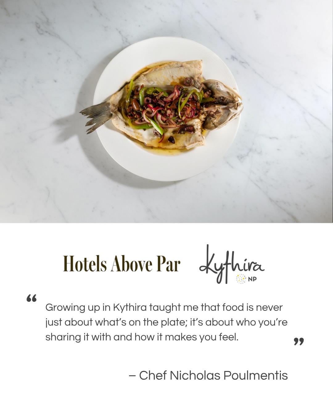 Kythira NP, as seen by @hotelsabovepar.
From the island of Kythira to the heart of SoHo, Chef Nicholas Poulmentis brings a way of cooking and hosting that goes beyond the plate. Rooted in memory, shaped by experience, and grounded in the simple idea that how something feels matters just as much as how it tastes.
A thoughtful look at the story behind the space, the philosophy, and what’s to come.
Read more at the link in bio.
#KythiraNP