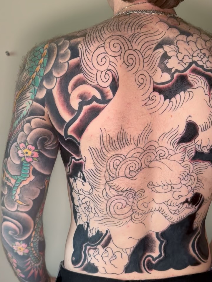 working on this karajishi
#foodog #karajishitattoo #backpiece #irizumi #maplewoodnj