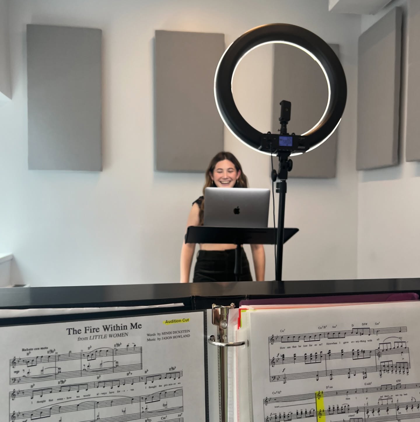 Virtual College Audition! So proud of you @caitiekops! My first time playing for a students live college audition! You're such a wonderful beam of light! Maybe that's just the fire within you ;) 🔥🤭