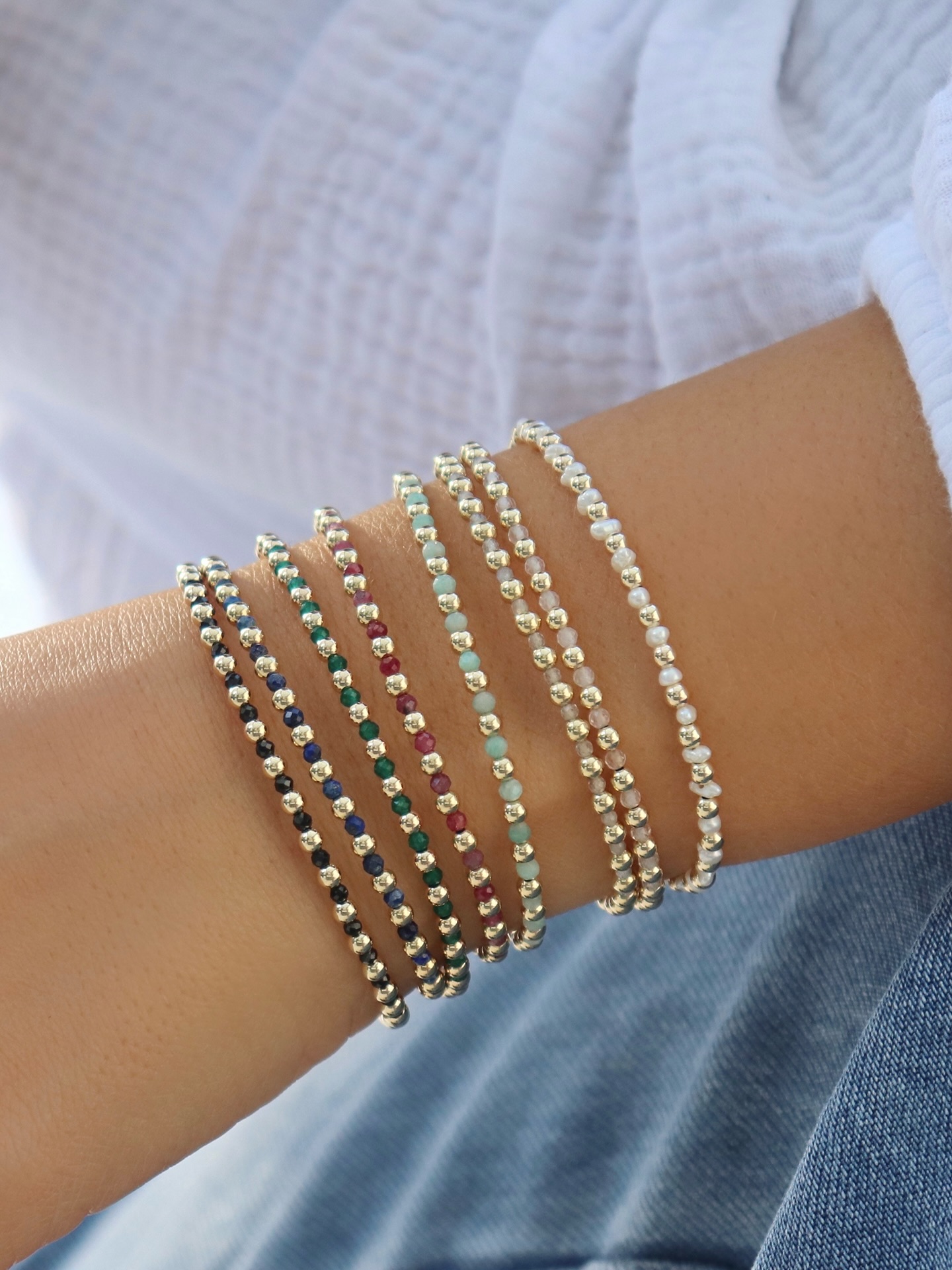 Just made some updates to the Claire bracelet on kayliedawn.com + @faire_wholesale — she now comes in ✨eleven✨ gorgeous gemstones so head to the shop, select your favorite, and enjoy worry-free wear all spring & summer long (and beyond)!
Women-owned business | Wholesale and handmade | Gemstone jewelry | Stackable bracelets #jewelry #newjewelry #gemstonelovers
