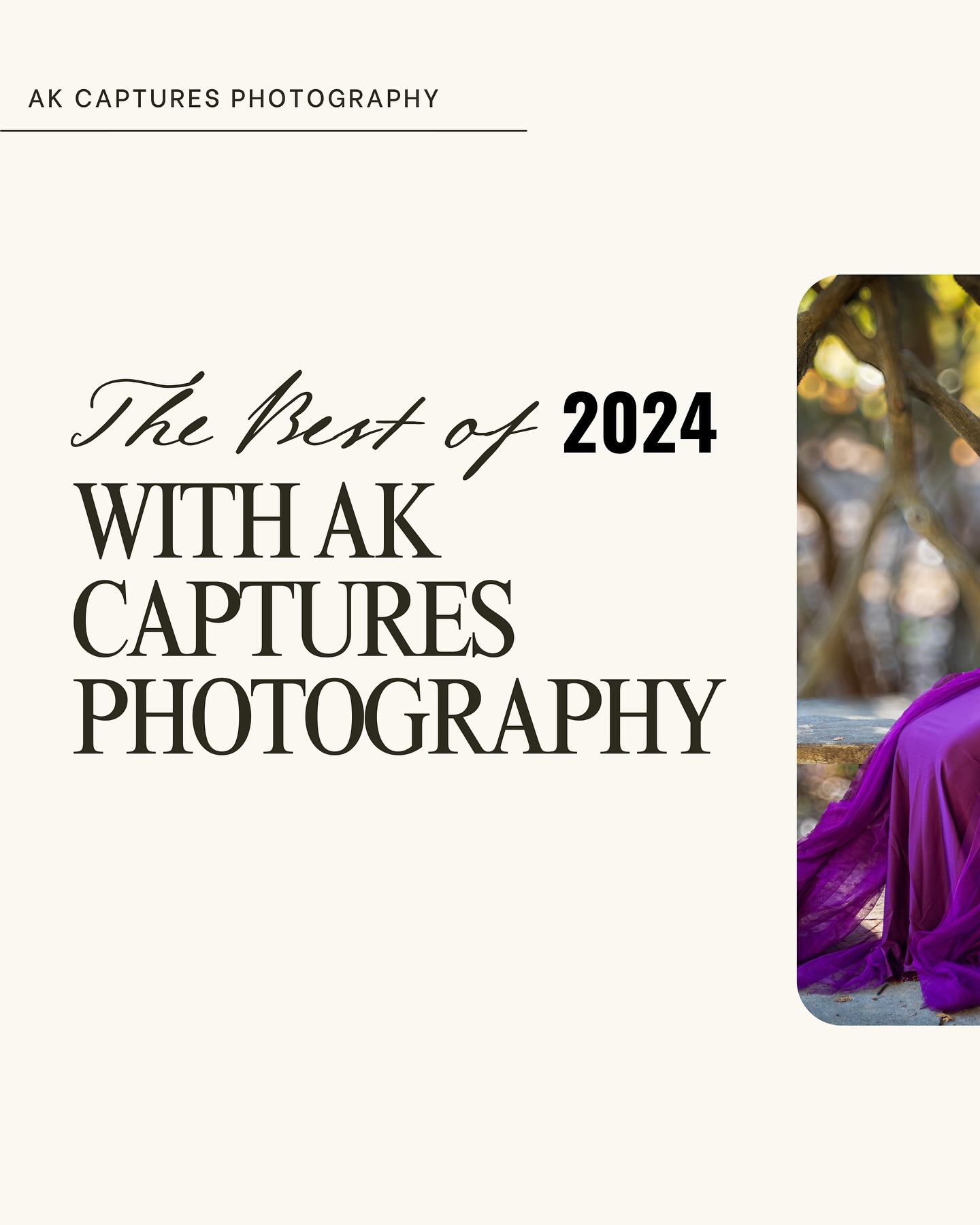 2024 was filled with smiles, milestones and unforgettable memories. AK Captures was there for every click. Thank you for trusting us! 🌟
AK Captures Photography – Turning Your Moments into Masterpieces! 📸
Looking for a photographer who can capture every detail of your special day with creativity and precision? AK Captures is here to transform your memories into timeless works of art!
✨ What We Offer:
• Engagements & Weddings: Capturing your love story in the most beautiful way.
• Family & Portraits: Cherishing moments that last a lifetime.
• Corporate & Events: Professional coverage tailored to your needs.
• Baby Showers & Pre-Weddings: Documenting the joy and excitement of life’s biggest milestones.
🔥 Why Choose AK Captures?
• Personal Connection: We get to know you, ensuring each photo reflects your unique story.
• Creative Vision: Fresh perspectives and artistic flair in every shot.
• Attention to Detail: From candid moments to perfectly posed shots, nothing is overlooked.
• High-Quality Delivery: Your memories delivered quickly, with stunning results.
👉 Ready to Capture Your Special Moments? Contact AK Captures today and let’s make your memories unforgettable!
Call: +1 484-273-5799
Email: inquiry@akcaptures.com
Website: www.akcaptures.com
#photography #photooftheday #love #instagood #instagram #photo #nature #picoftheday #like #photographer #beautiful #follow #art #fashion #travel #bhfyp #photoshoot #likeforlikes #instadaily #naturephotography #model #me #smile #style #instalike #happy #likes #myself #followme #followforfollowback