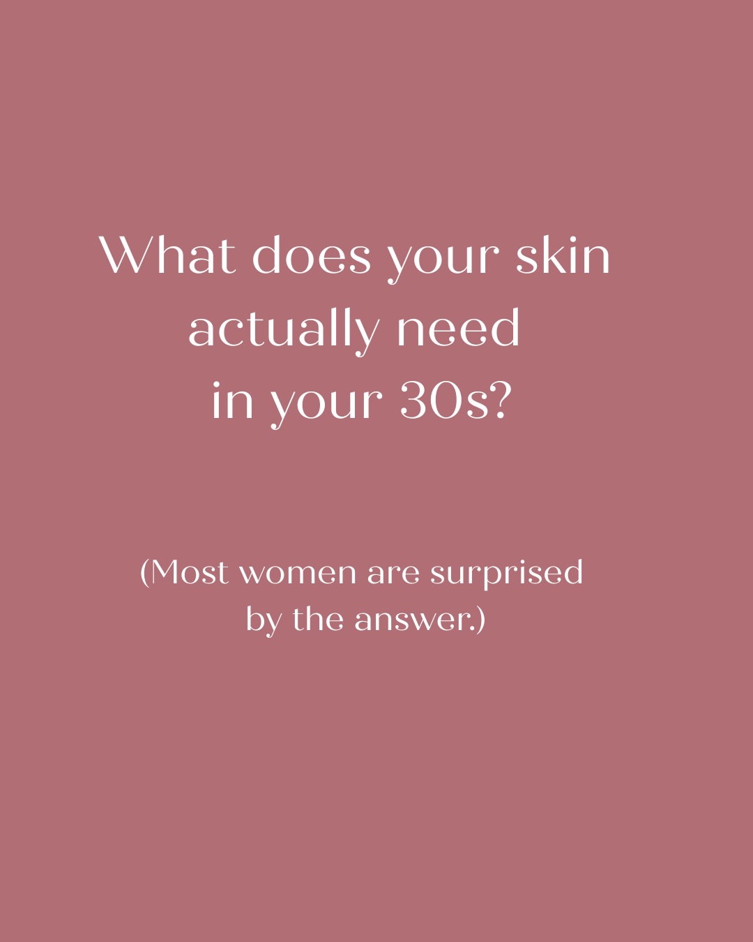 Your 30s are the decade that changes everything for your skin — and most women don’t realise it until later. 🤍
The subtle shifts you’re noticing? Less glow. A fine line here and there. A little uneven tone. They’re not random — they’re your skin telling you it’s ready for something more intentional.
The good news? You’re not too late. You’re actually right on time.
Swipe through to learn exactly what your skin is doing in your 30s, and what it actually needs from you now. ➡️
If you’re ready to stop guessing and start a routine that’s built around your skin, our $99 New Client Skin Experience was made for exactly this moment.
💬 Comment AGE below and I’ll send you all the details.
#TweedHeads #Coolangatta #TweedCoast #GoldCoastSkincare #TweedHeadsSkincare