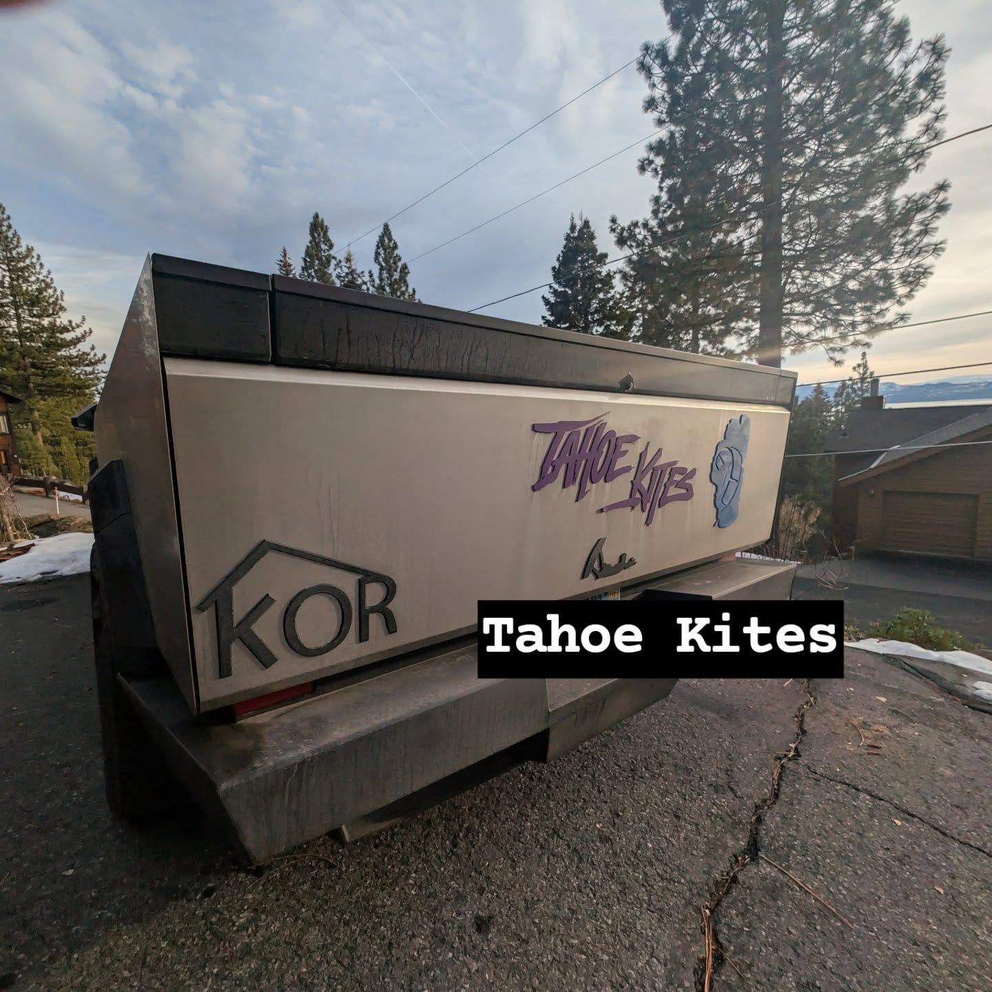 #Tesla #cybertruck is the new billboard for @tahoe_kites and @kordestinationadventures
Get an extra cash off your New Tesla by using my referral link to sign up for a Tesla account. Just use an email not already signed up after clicking link. Then fill out your order when you are ready.
Get up to $2,000 off the purchase of a Tesla with my referral link and a free #kiteboard #lesson https://ts.la/shandor48605