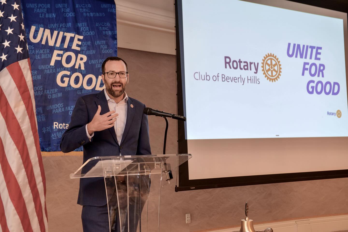 Rotary MondaysโจLast week we were honored to welcome the family of Beverly Hills pillar, Robbie Anderson, who recently passed. Robbieโs great-grandmother founded The Beverly Hills Hotel, which anchored what would become the City of Beverly Hills. Robbie shared that same dedication to the City, and his contributions are countless. He was our Rotary Clubโs most significant donor and supporter. We are grateful to his family for continuing that same generosity.
We also had the pleasure of hearing from California State Senator Ben Allen, who shared his insight on many issues facing the state and specifically Angelenos. From insurance challenges and the homeless issue to the loss of business in California and increased cost of living.
๐ธ George Nicholas