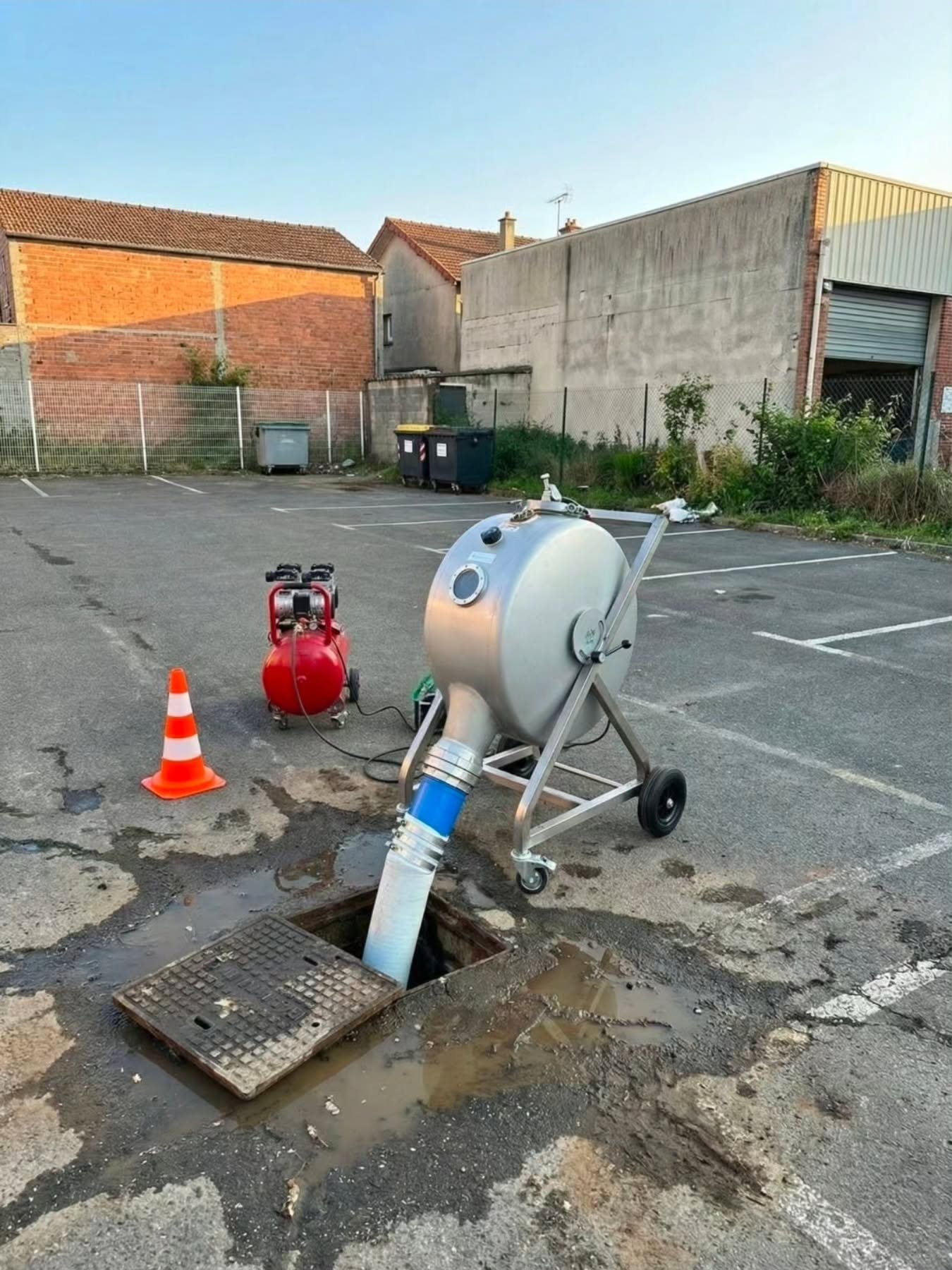 Chemisage 10ml dn100/150 gaine 3D et open/end