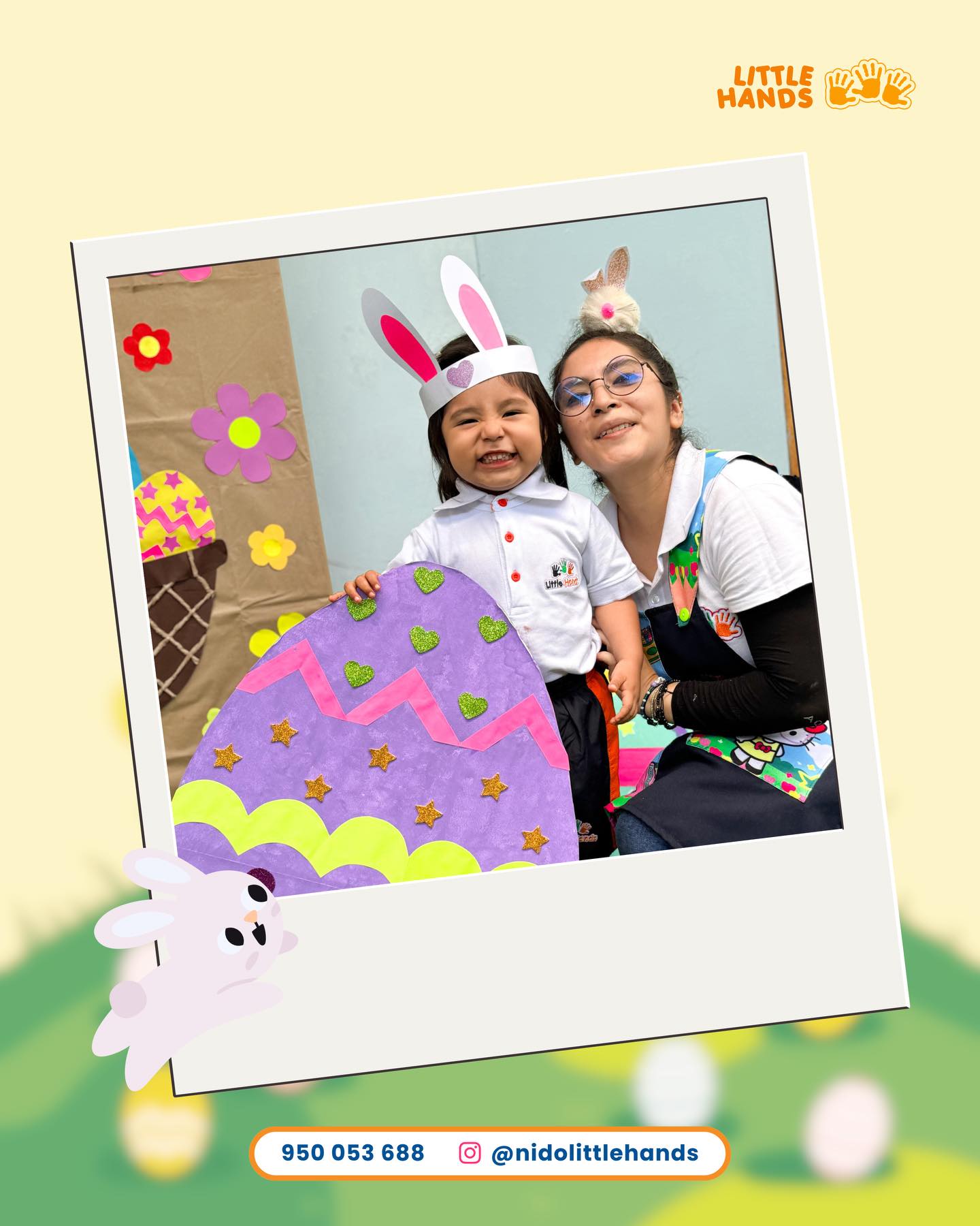 Who’s that bunny? 😲💛🐰
🍎 1 a 6 añitos
📞 950 053 688
📍Los Jaguares 104 - Matellini, Chorrillos. Lima
✏️ ADMISIÓN 2026!
🐥 Estimulación Temprana
#nidolittlehands #nidoslima #añoescolar #nidobilingue