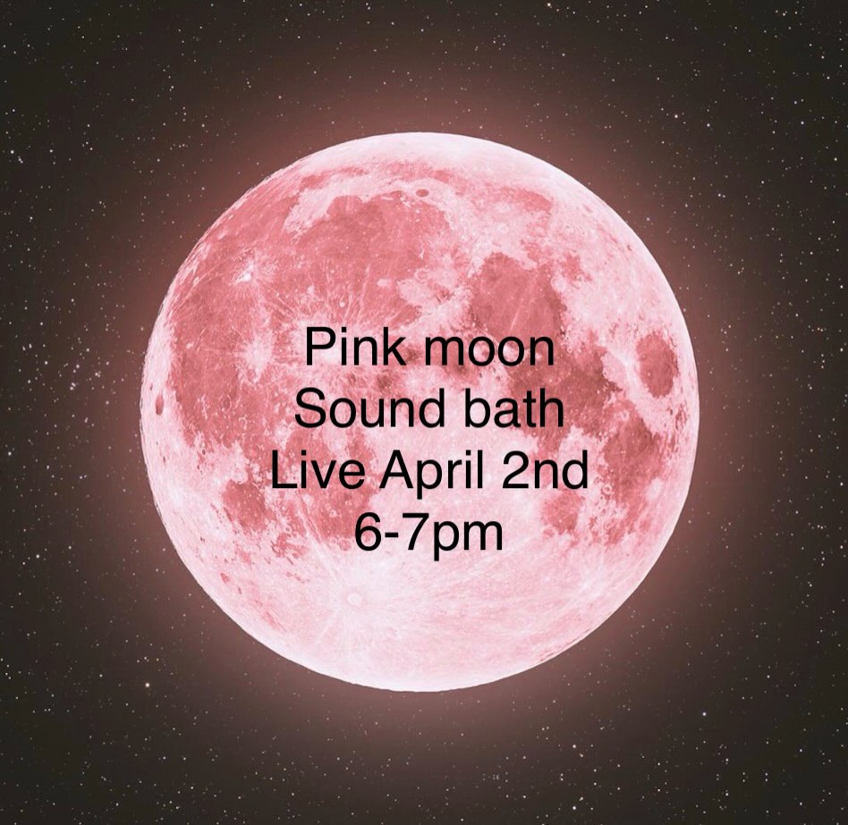 Join us for another sound bath and guided meditation on Thursday, April 2! Link will be posted soon