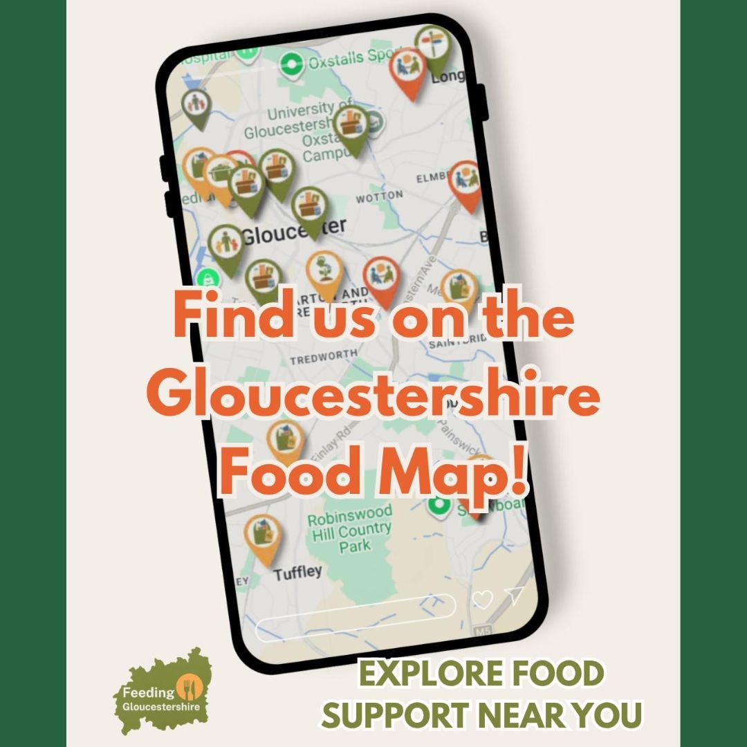 We are proud to feature on the new Gloucestershire Food Map! 🗺️🍎
The map is part of a county-wide effort with Feeding Gloucestershire to help people find local food support quickly and easily, and connect communities across Gloucestershire.
🔎 Simply search by town to find food support near you and share with someone who might need it: www.feedinggloucestershire.org.uk/food-map/
#GlosFoodMap #FeedingGloucestershire #stroud
@FeedingGloucestershire
#SupportingLocal #Community #NonProfit #Food #foodhub #nailsworth #Health #chalford #Helpful #Painswick #Ebley #Advice #LocalSupport #Gloucestershire