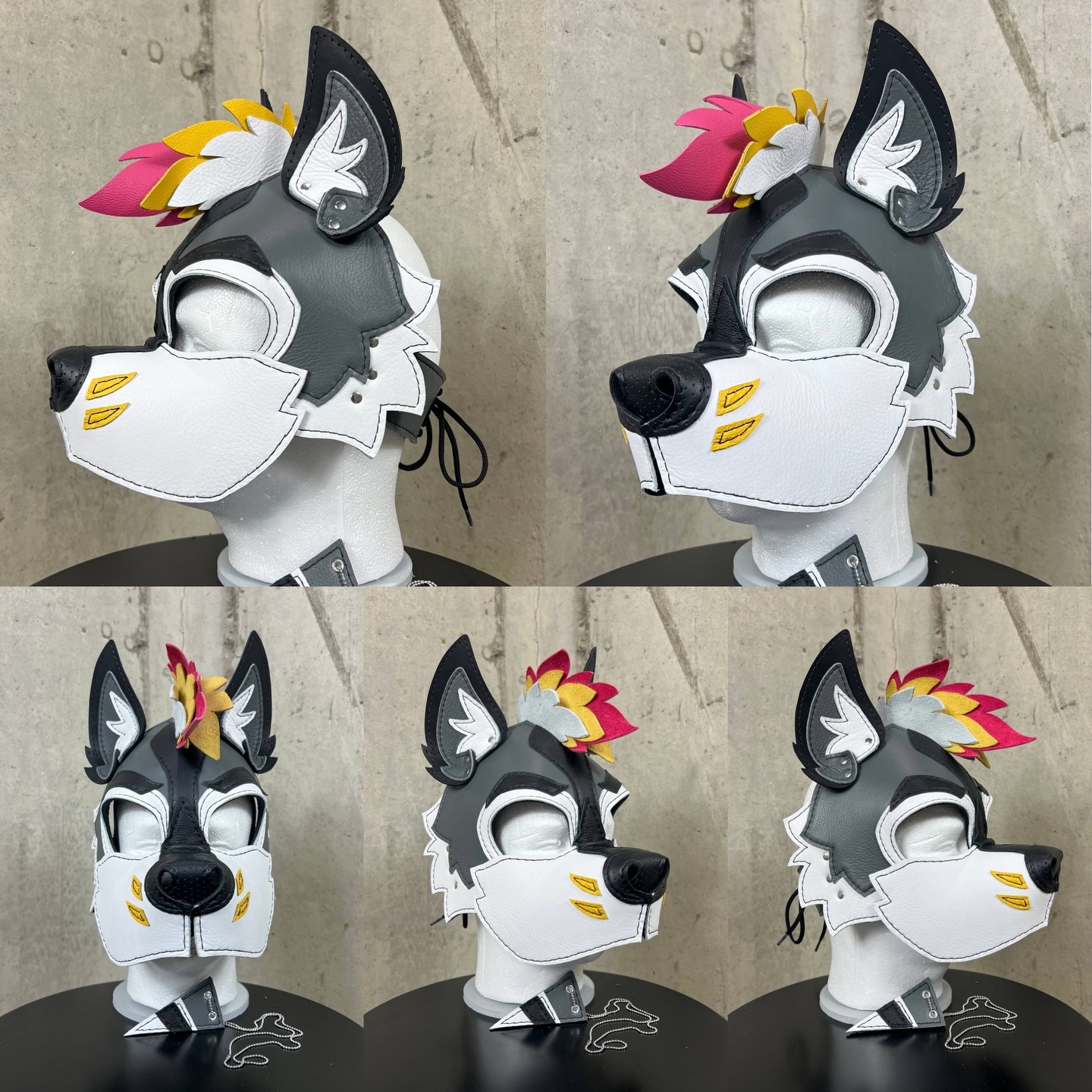 Beautifully designed custom husky hood for Apollo!
www.scrapyardleather.com
#scrapyardlthr #scrapyardleather #pupplay #petplay #furryfandom