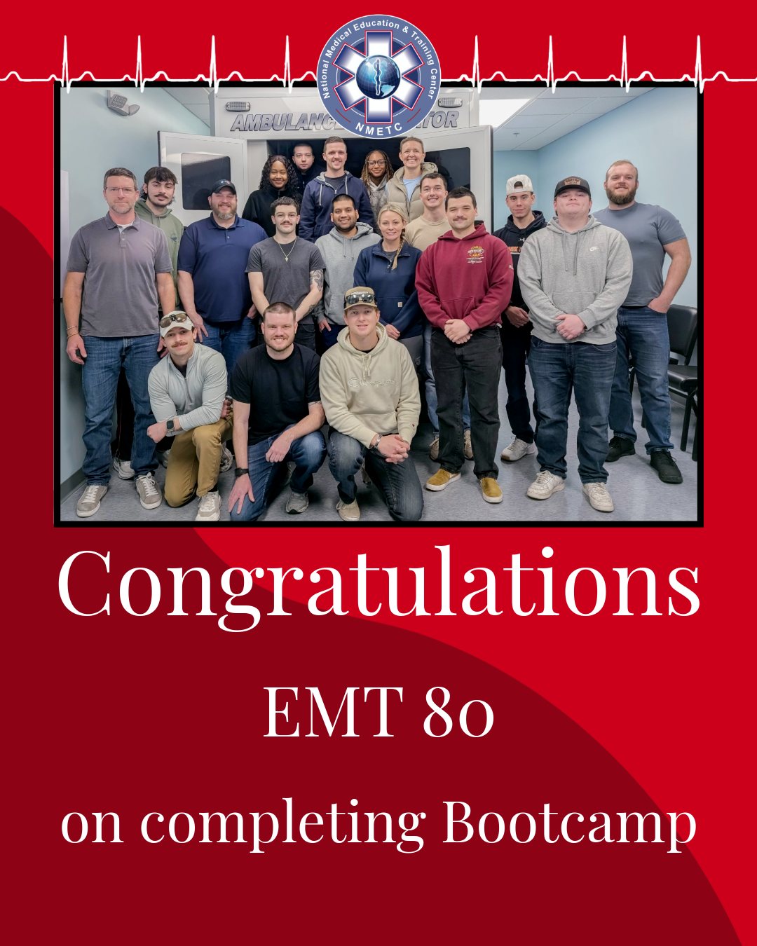Congratulations to EMT 80 on completing Bootcamp! We wish you the best of luck!
#NMETC #EMT #EMS