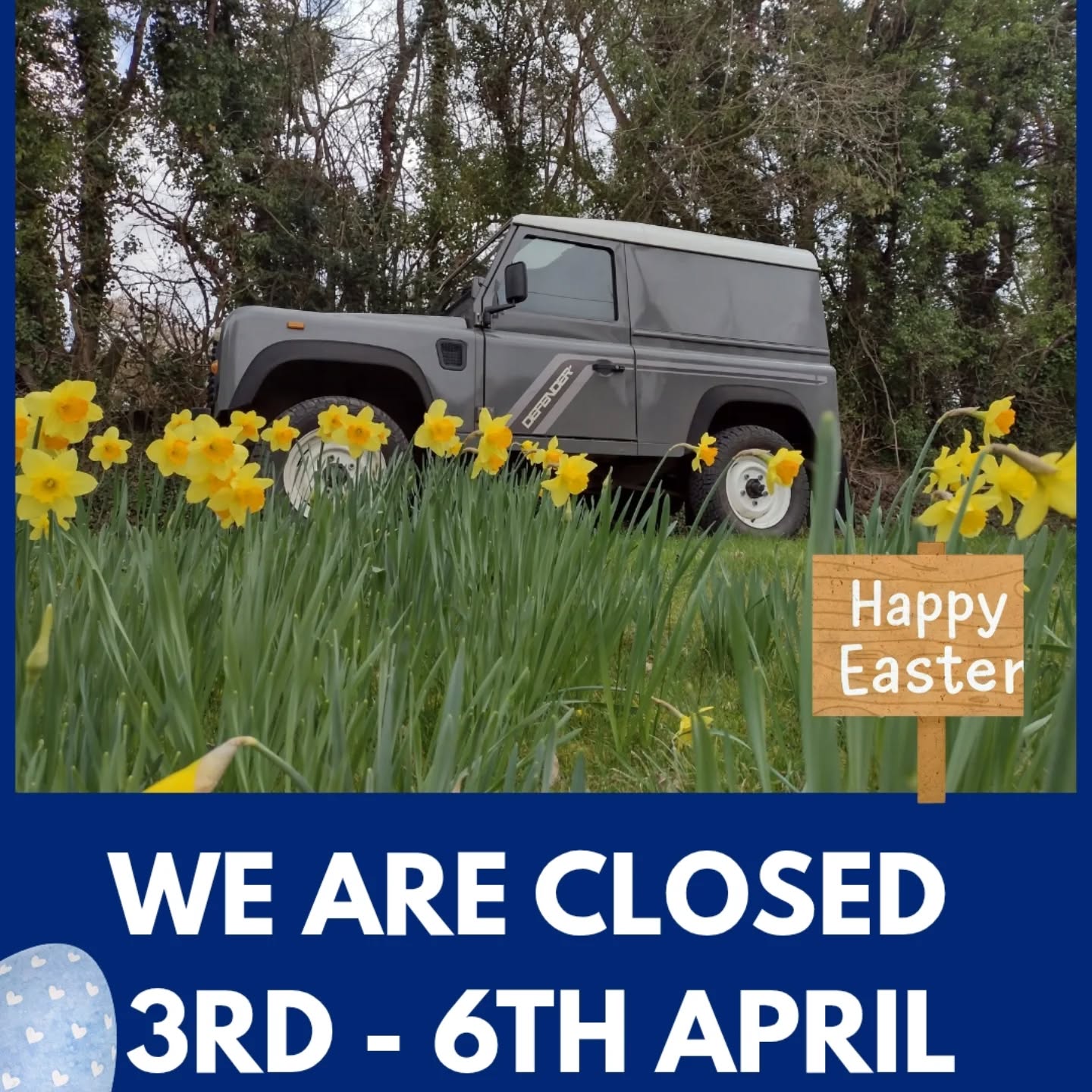 The LPME team are taking a break over the Easter Bank Holiday Weekend. 🐇
We will reopen 0900 Tuesday 7th April.
#HappyEaster
#best4x4xfar
#landrovergarage
#landroverlife
#classicworkshop